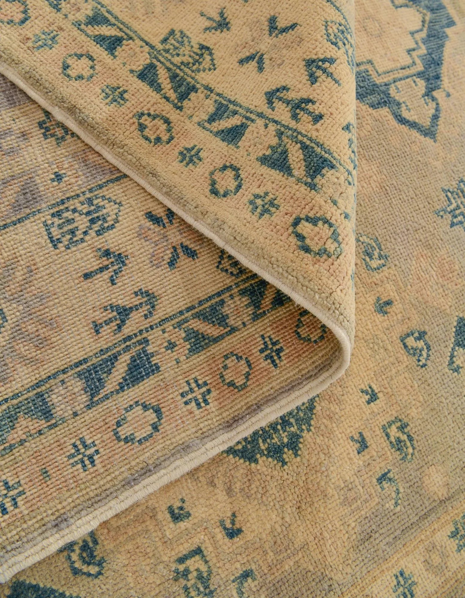 Marigold Oushak Hand-Knotted Wool Rug