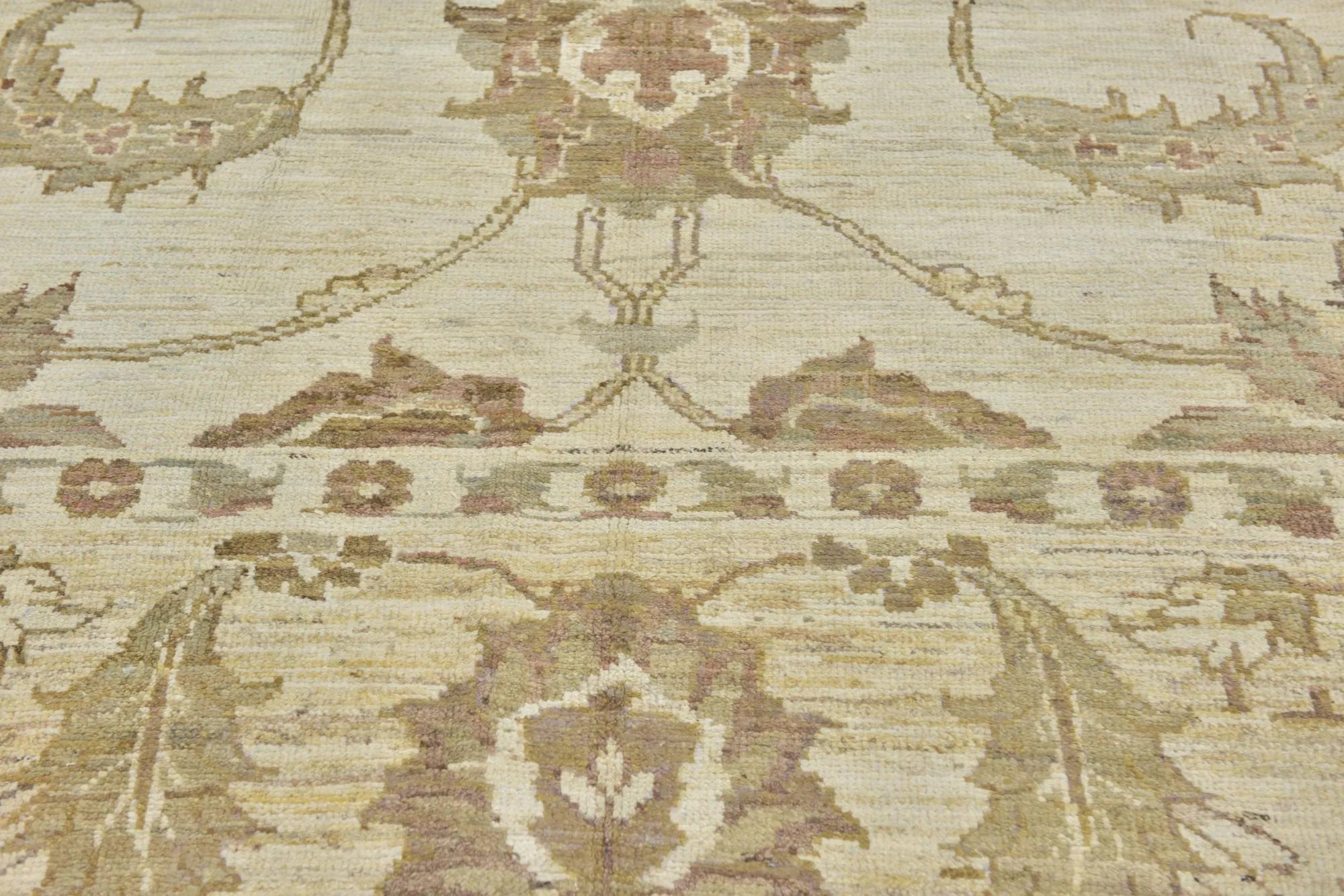 Imperial Oushak Hand-Knotted Wool Rug