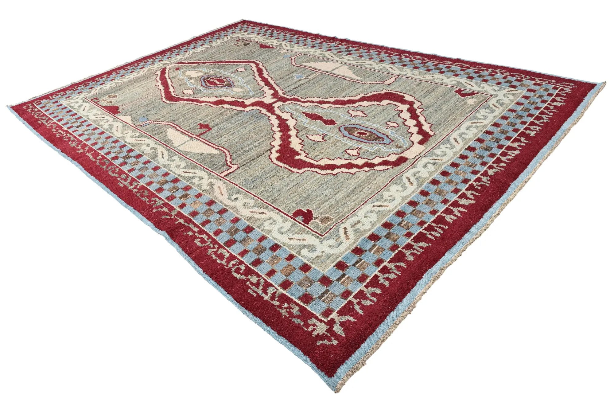 Naomi Oushak Hand-Knotted Wool Rug