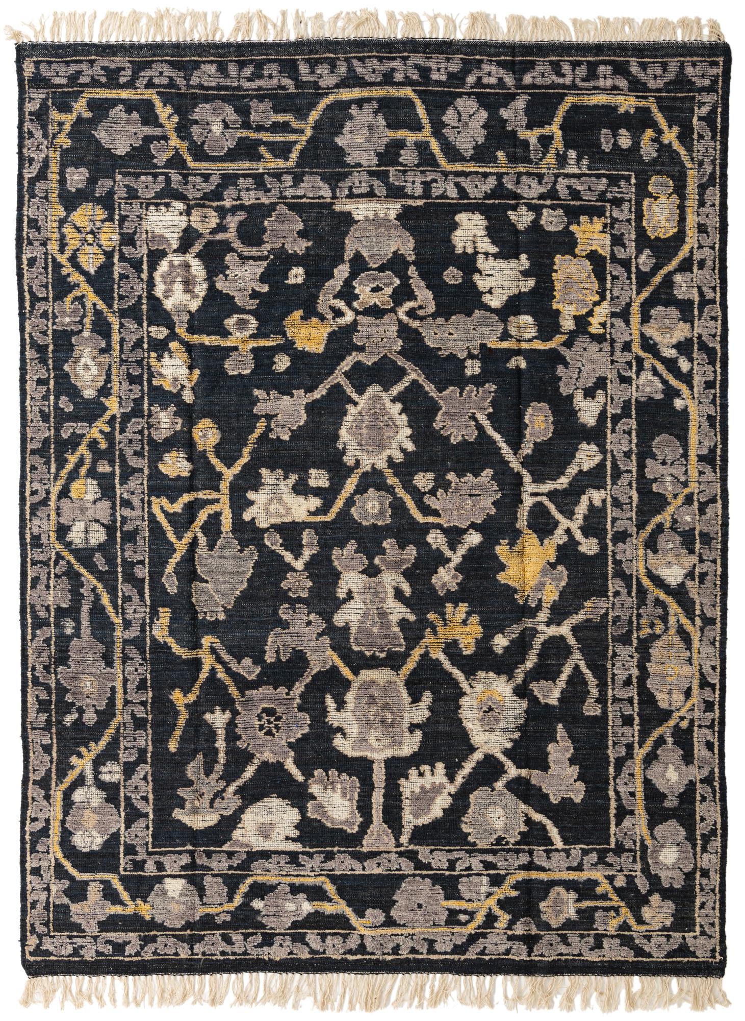 Amira Oushak Hand-Knotted Wool Rug