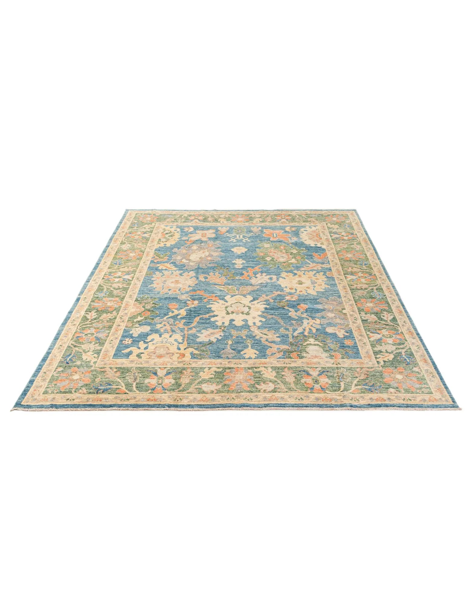 Bianca Oushak Hand-Knotted Wool Rug
