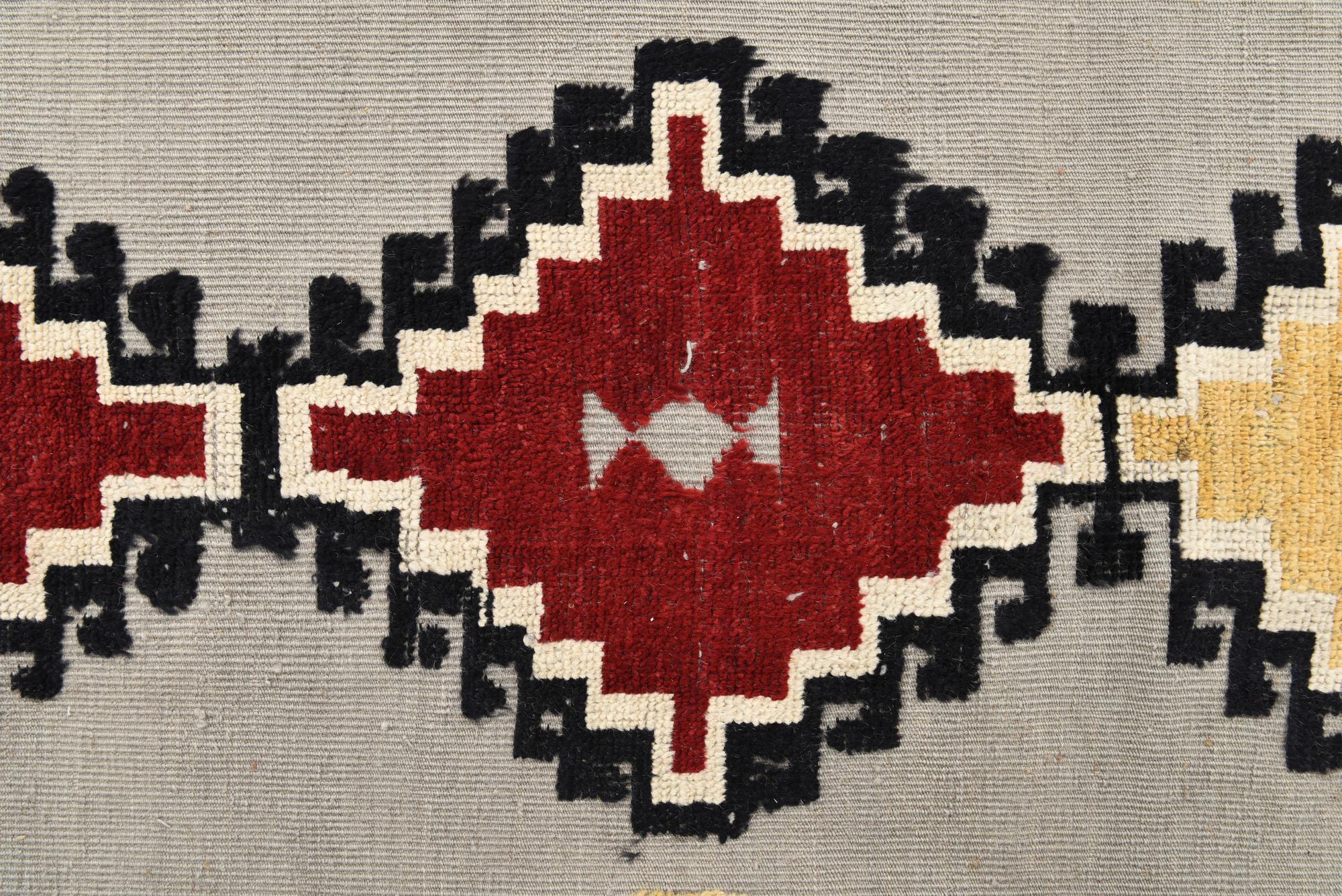 Lavender Oushak Hand-Knotted Wool Rug