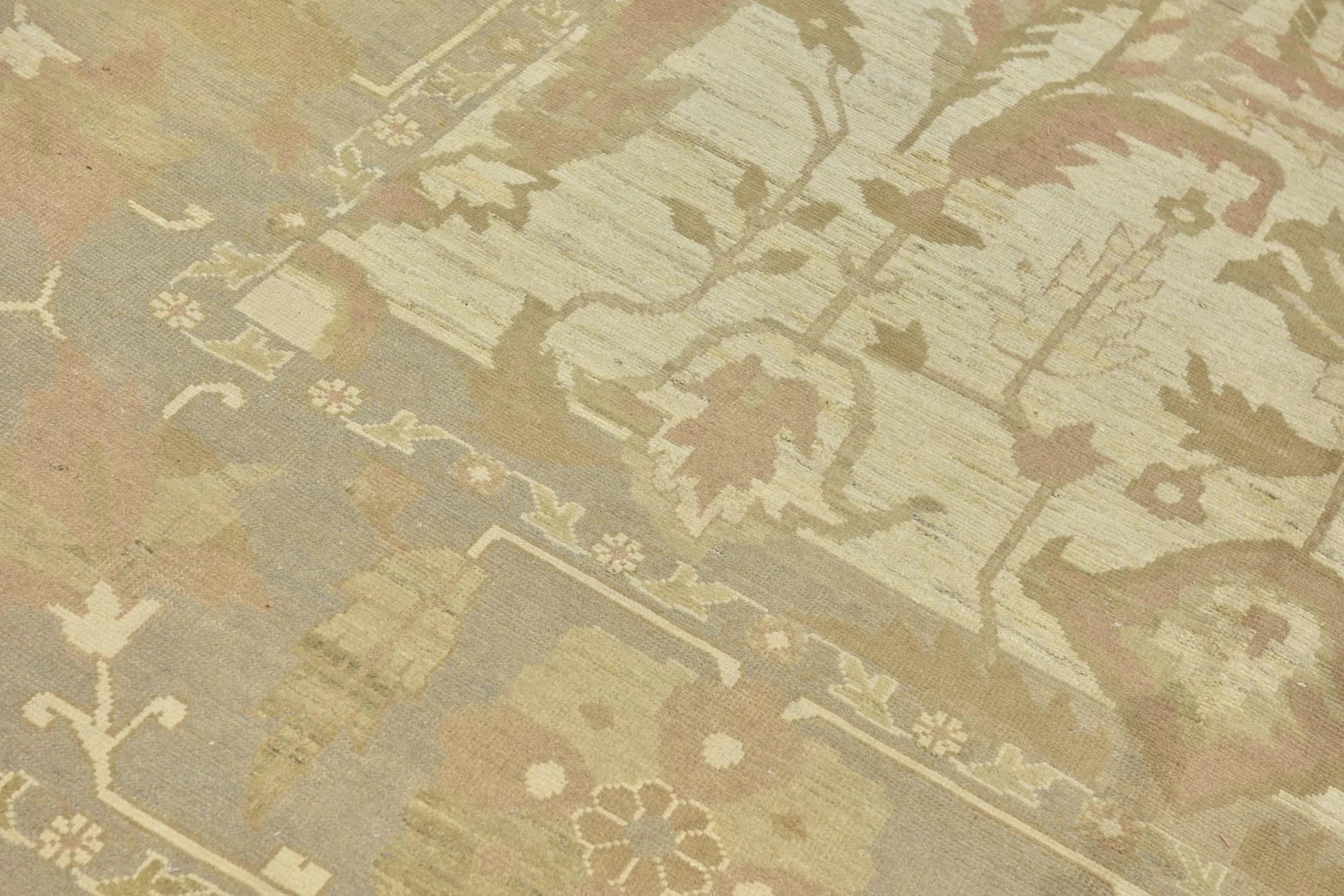 Etoile Oushak Hand-Knotted Wool Rug