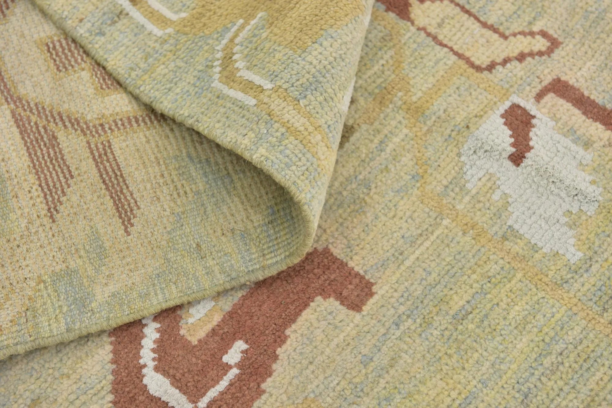 Gardenia Oushak Hand-Knotted Wool Rug
