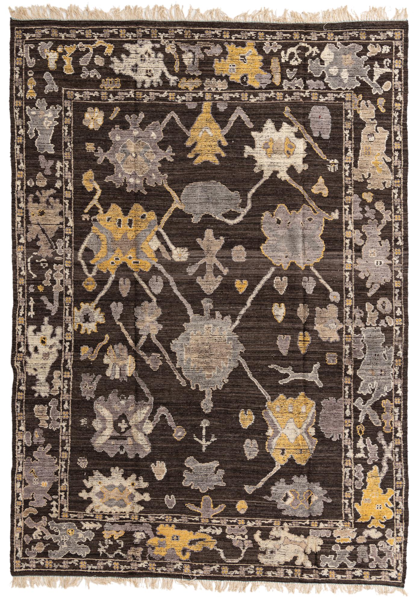Alina Oushak Hand-Knotted Wool Rug