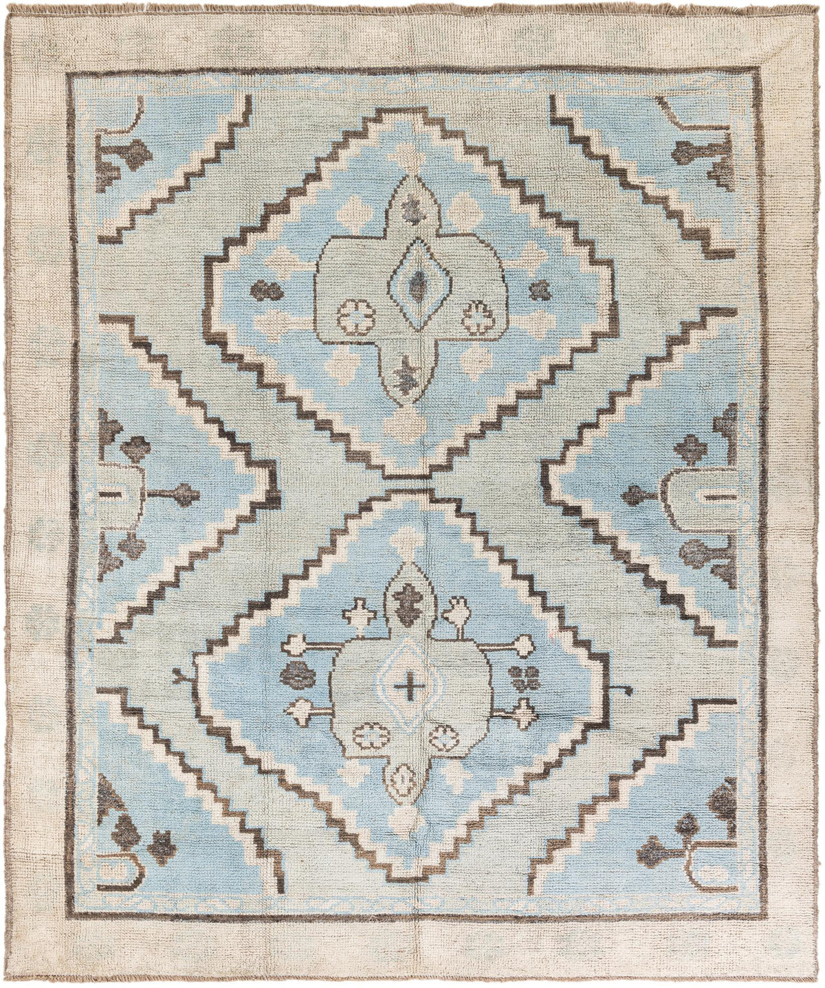 Gabrielle Oushak Hand-Knotted Wool Rug