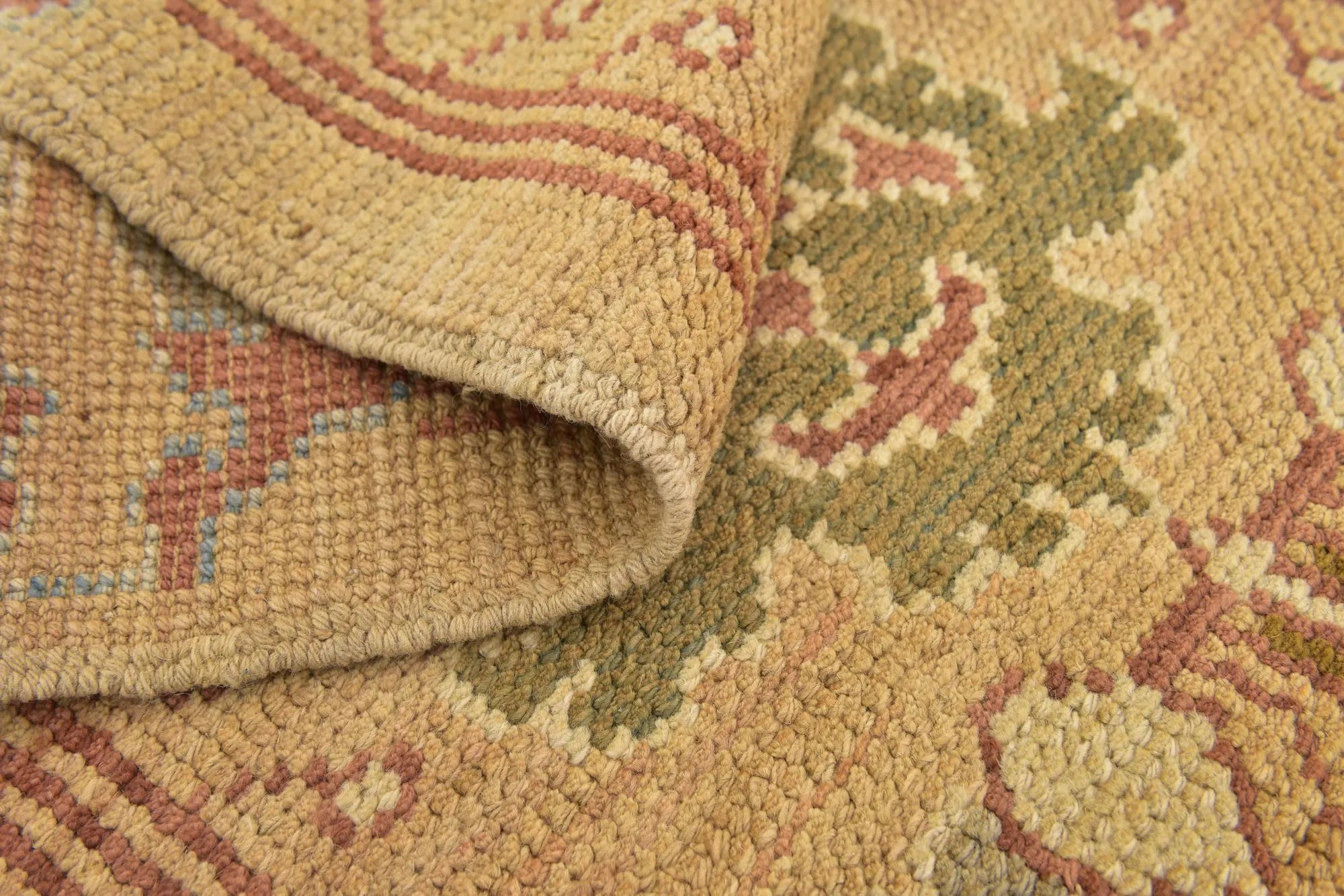 La Belle Oushak Hand-Knotted Wool Rug