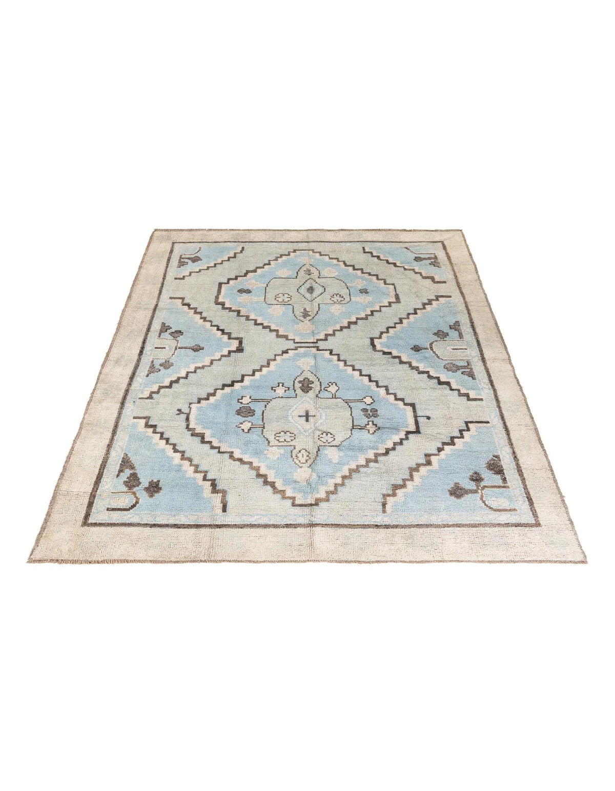 Gabrielle Oushak Hand-Knotted Wool Rug