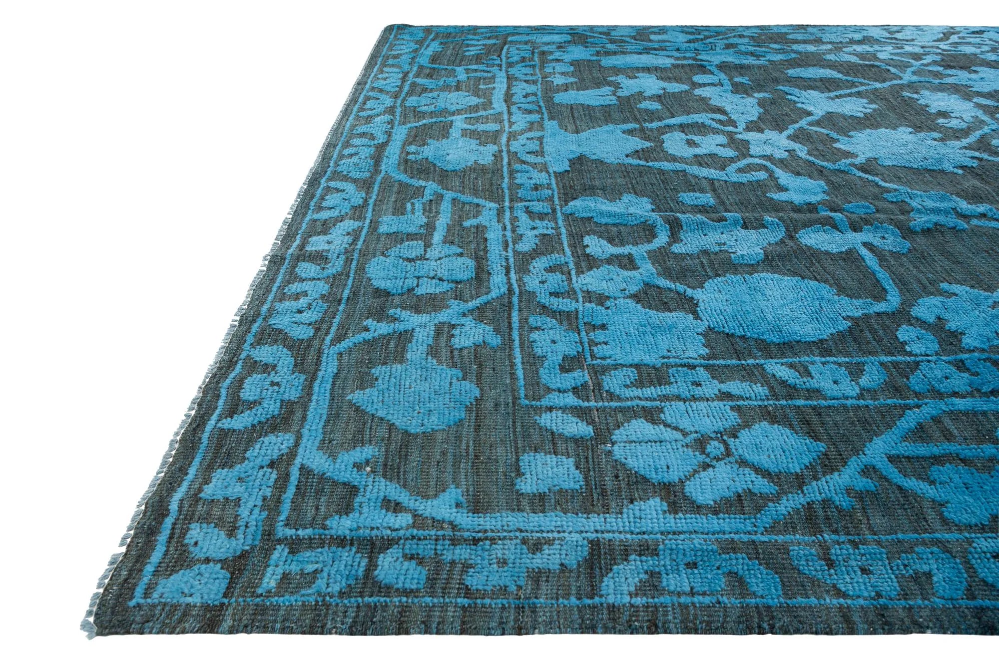 Florence Oushak Hand-Knotted Wool Rug
