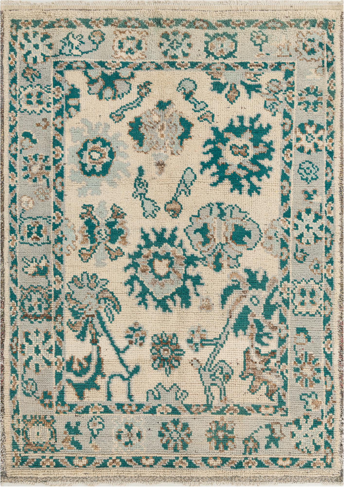 Liliana Oushak Hand-Knotted Wool Rug