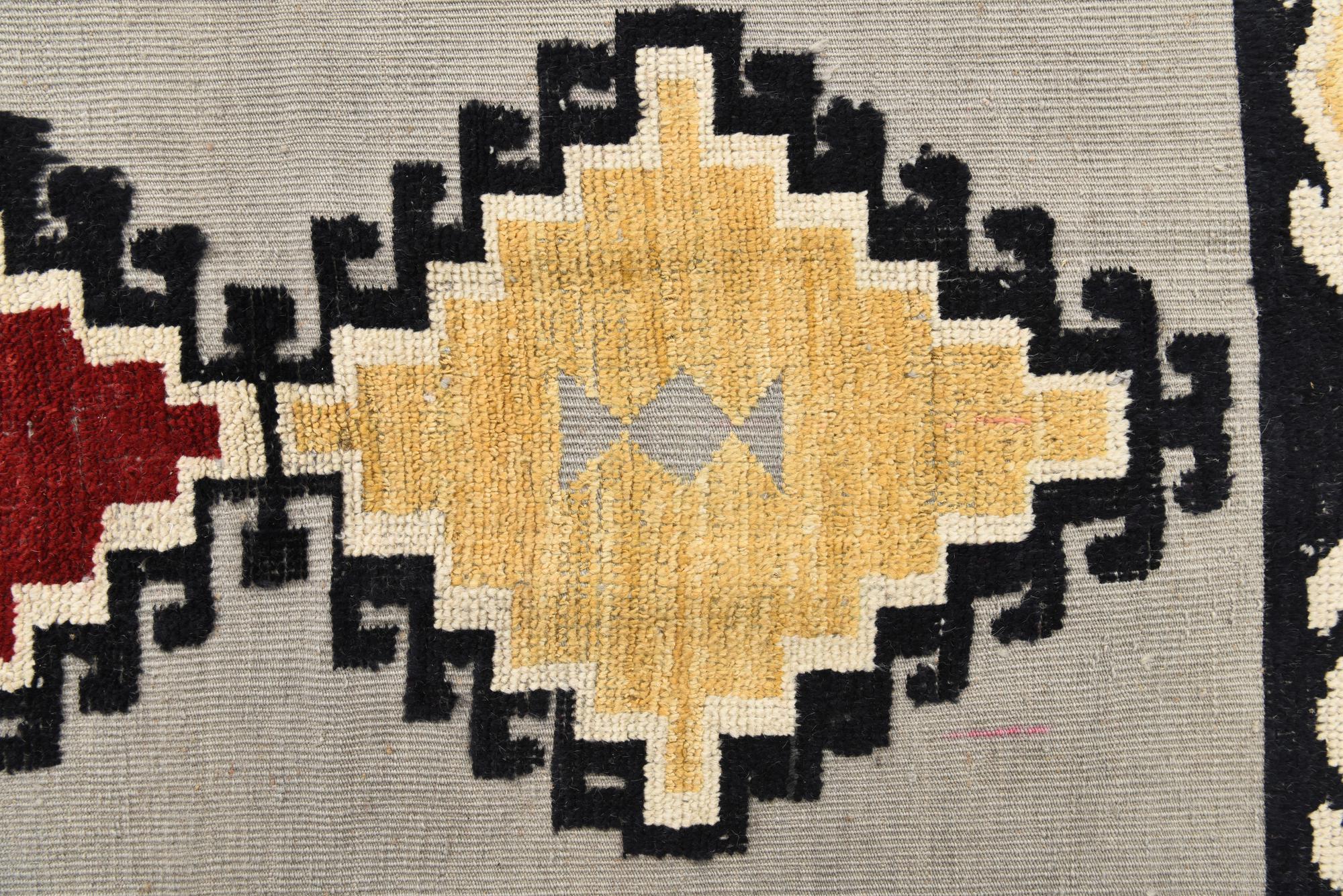 Lavender Oushak Hand-Knotted Wool Rug