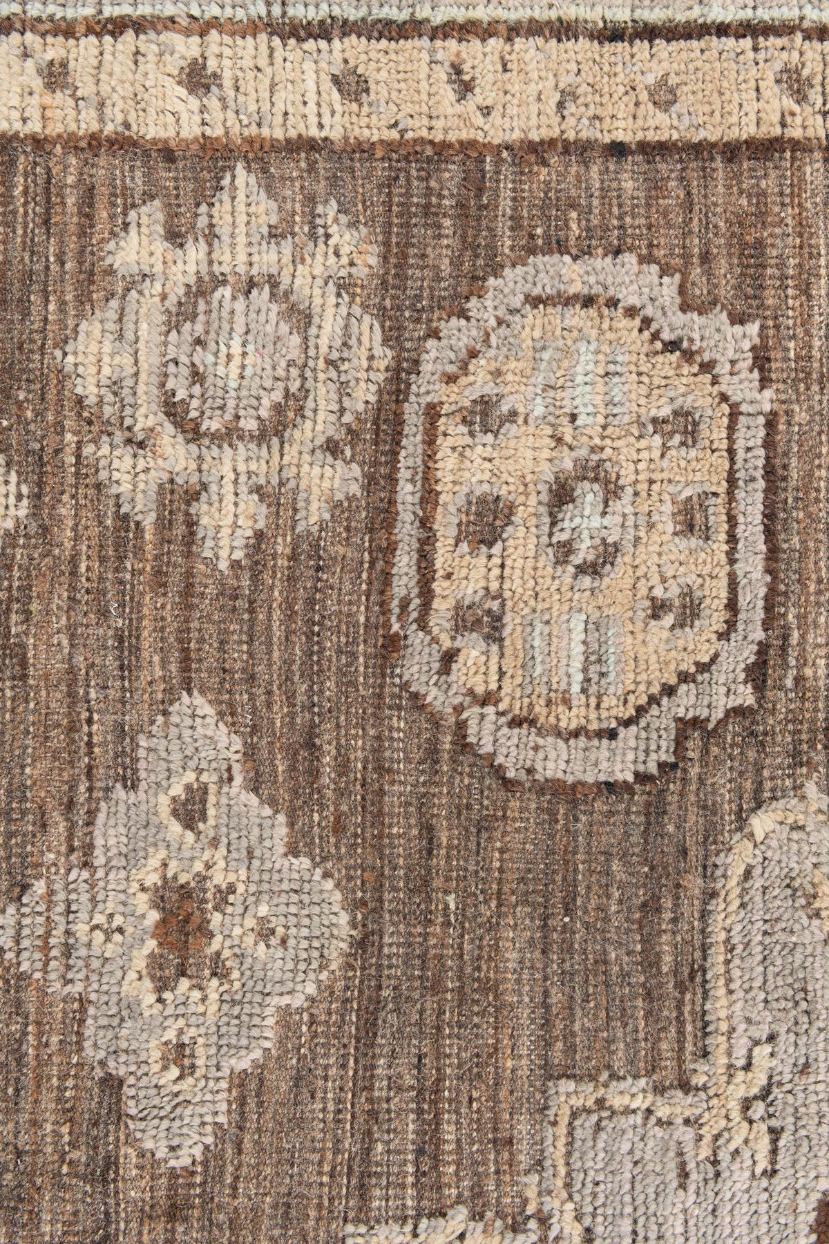 Opulent Oushak Hand-Knotted Wool Rug