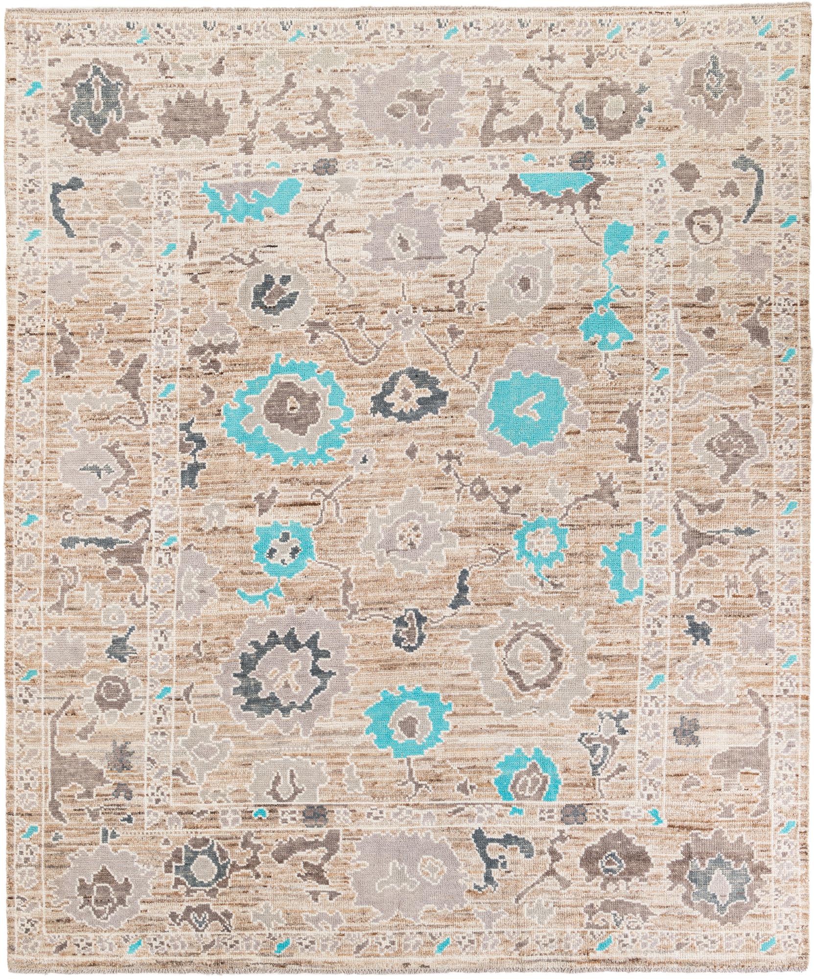 Helena Oushak Hand-Knotted Wool Rug