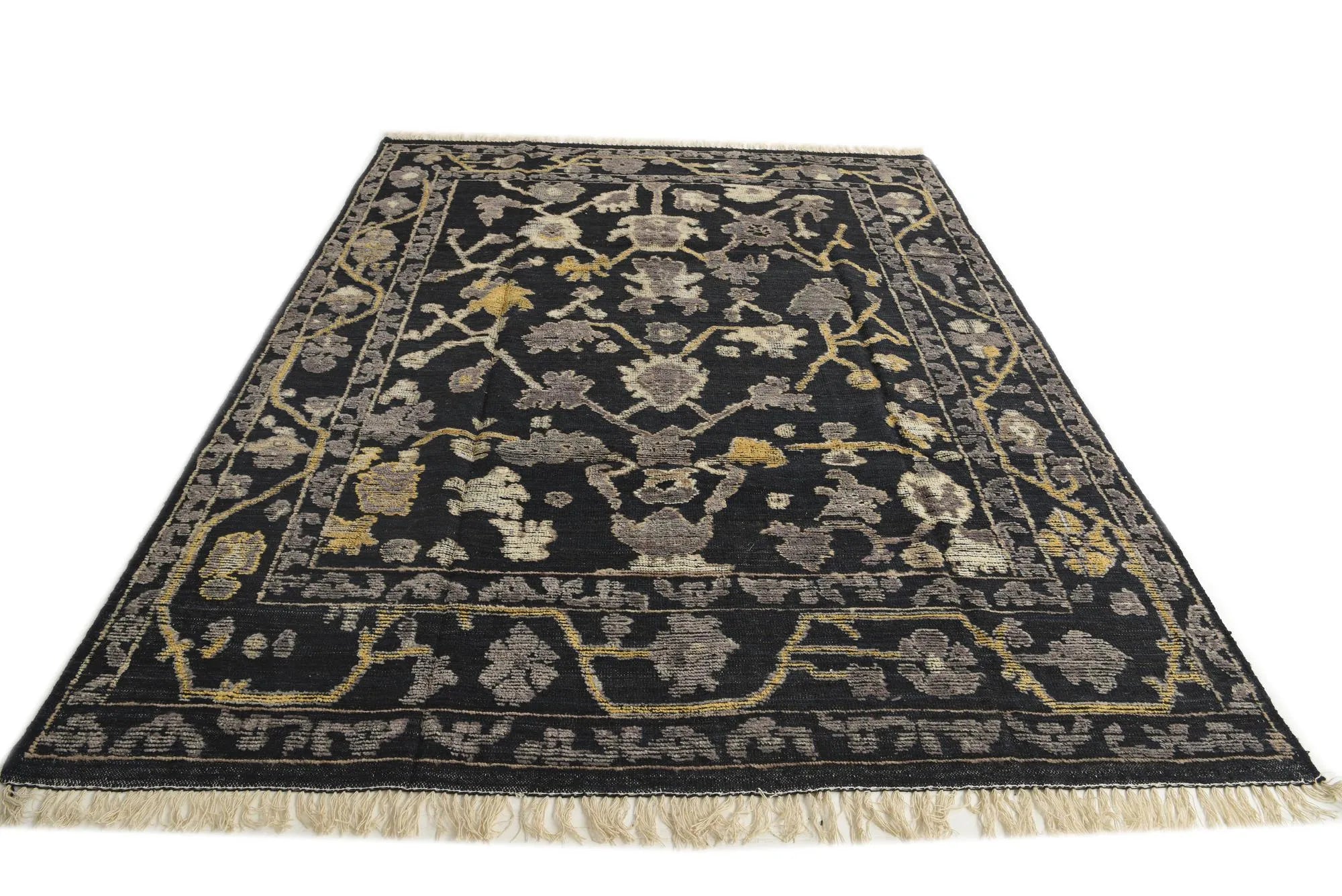 Amira Oushak Hand-Knotted Wool Rug