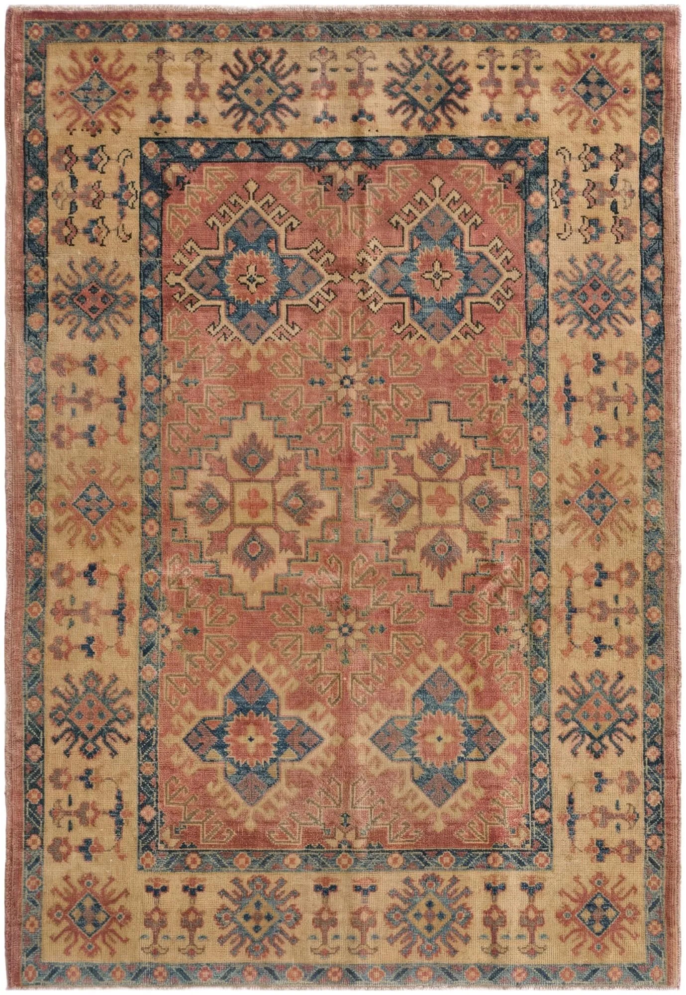 Camellia Oushak Hand-Knotted Wool Rug
