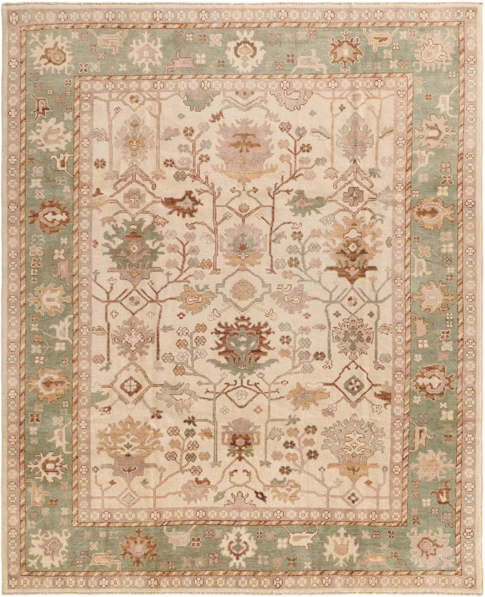 Genevieve Oushak Hand-Knotted Wool Rug