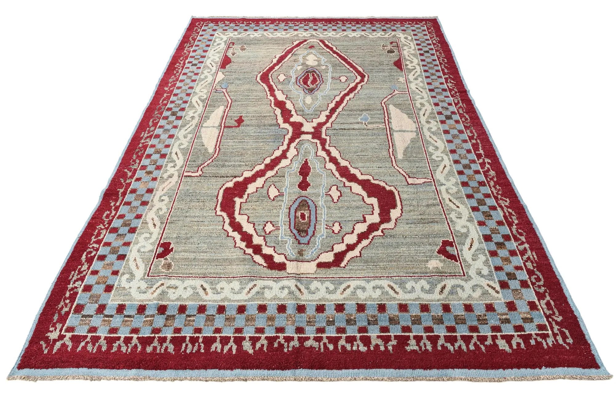 Naomi Oushak Hand-Knotted Wool Rug