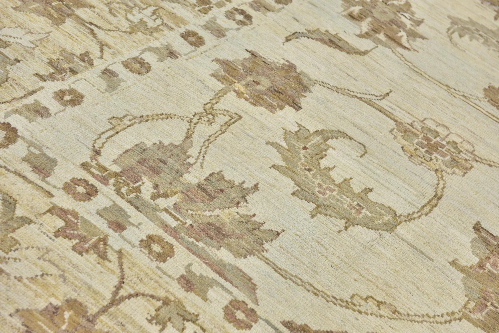 Imperial Oushak Hand-Knotted Wool Rug