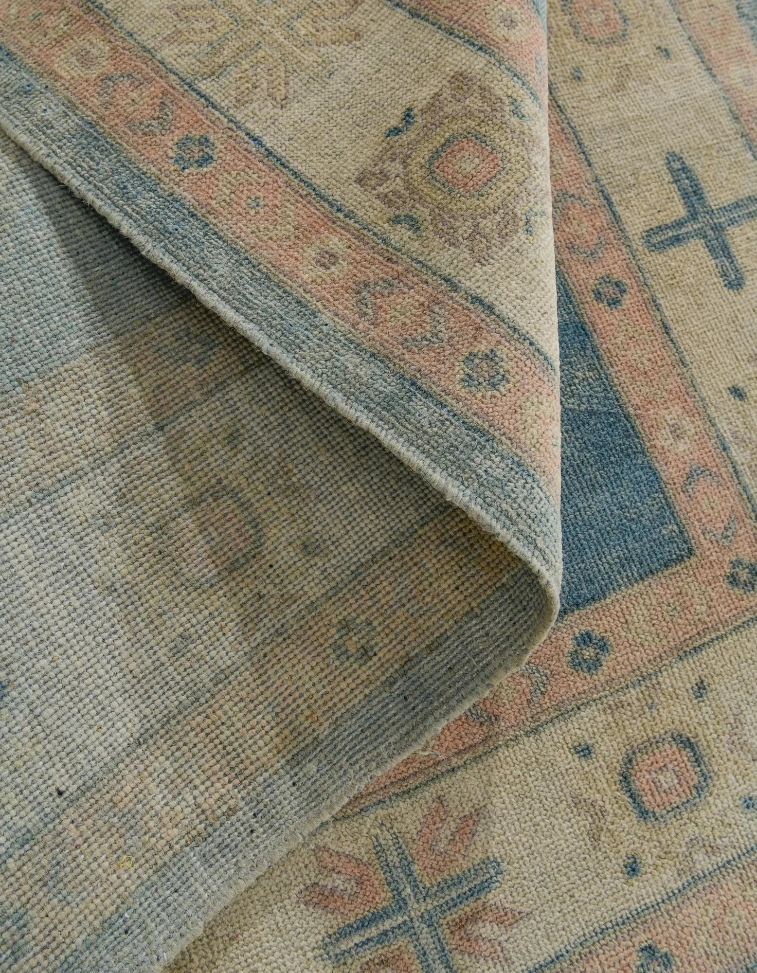 Camille Oushak Hand-Knotted Wool Rug