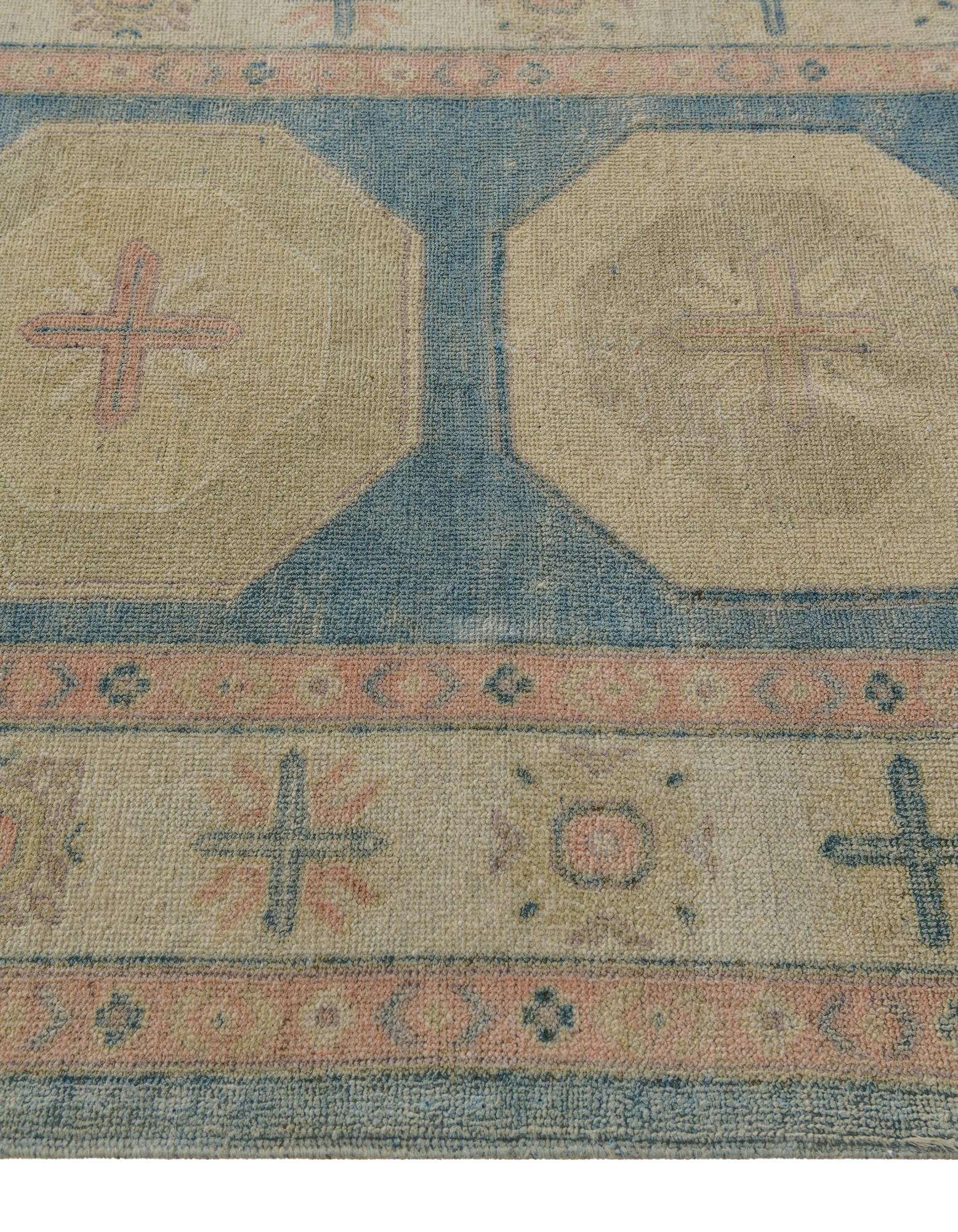 Camille Oushak Hand-Knotted Wool Rug
