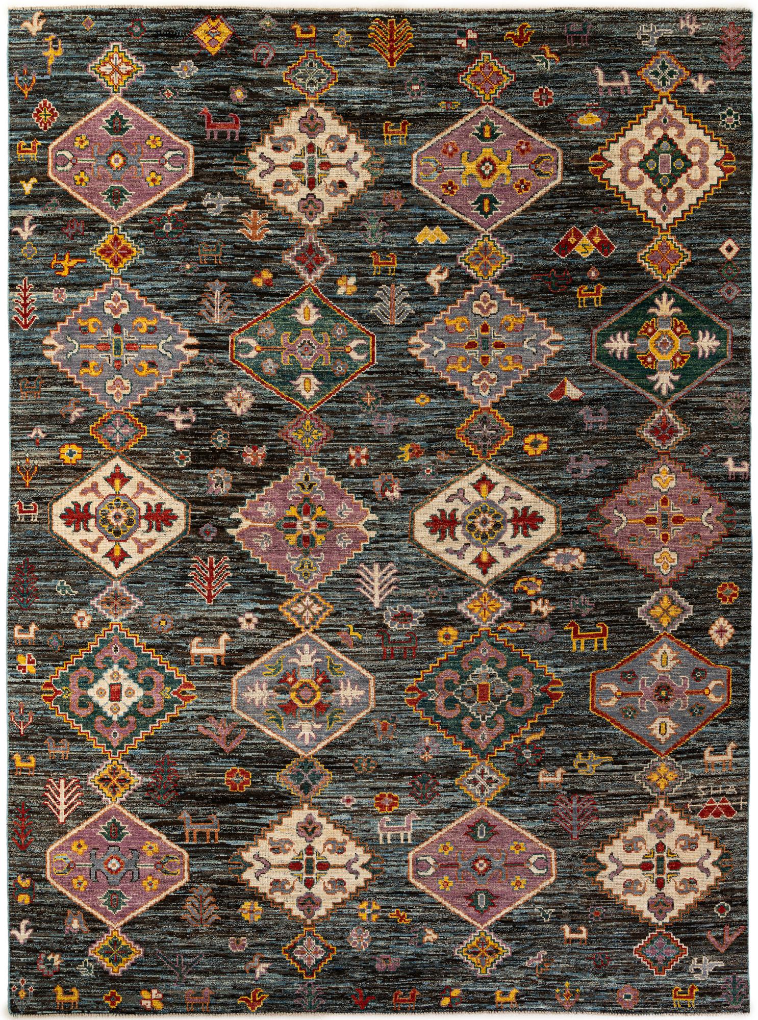 Bella Oushak Hand-Knotted Wool Rug