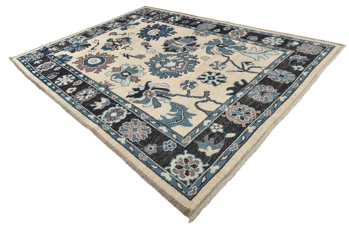 Timeless Oushak Hand-Knotted Wool Rug