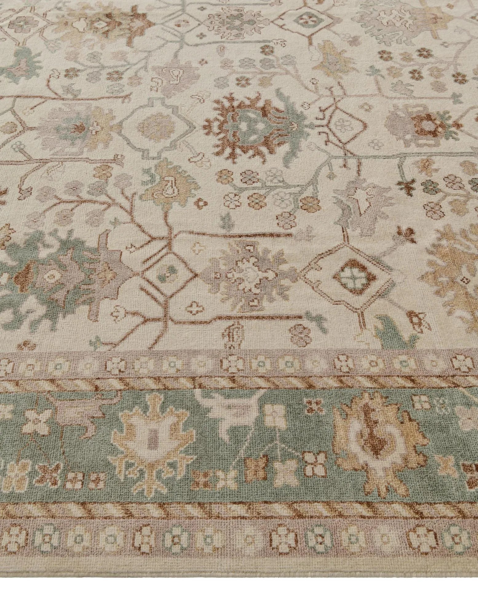 Genevieve Oushak Hand-Knotted Wool Rug