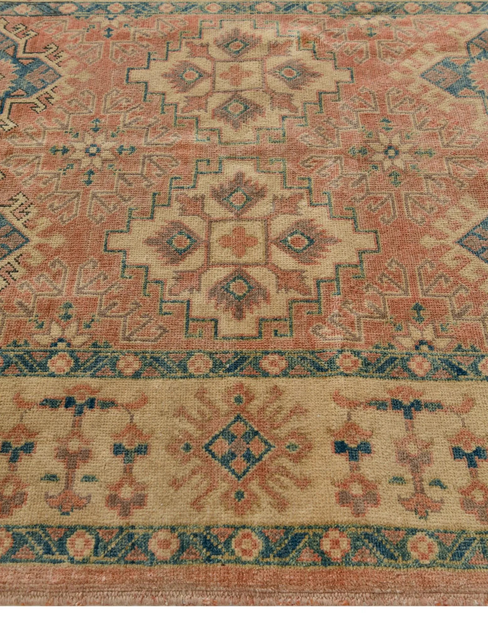 Camellia Oushak Hand-Knotted Wool Rug