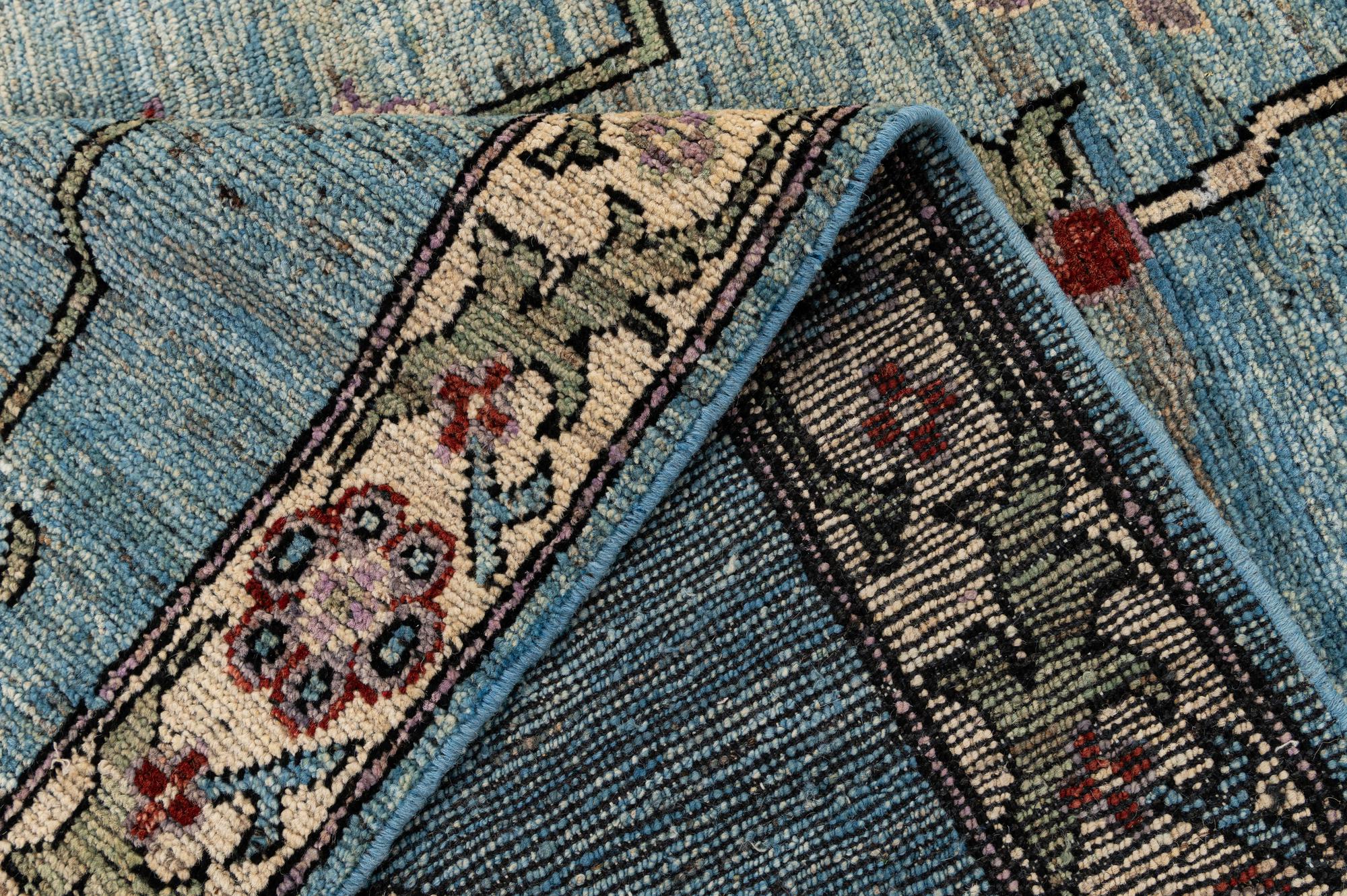 Celine Oushak Hand-Knotted Wool Rug