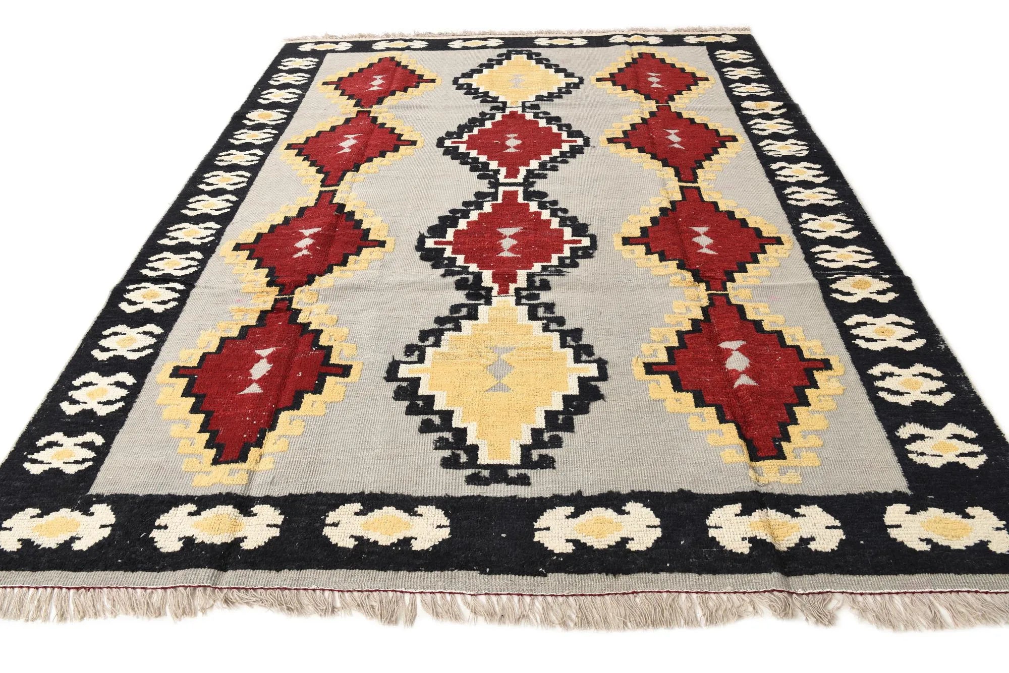 Lavender Oushak Hand-Knotted Wool Rug