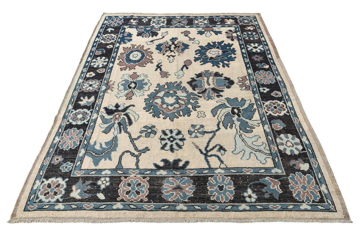 Timeless Oushak Hand-Knotted Wool Rug