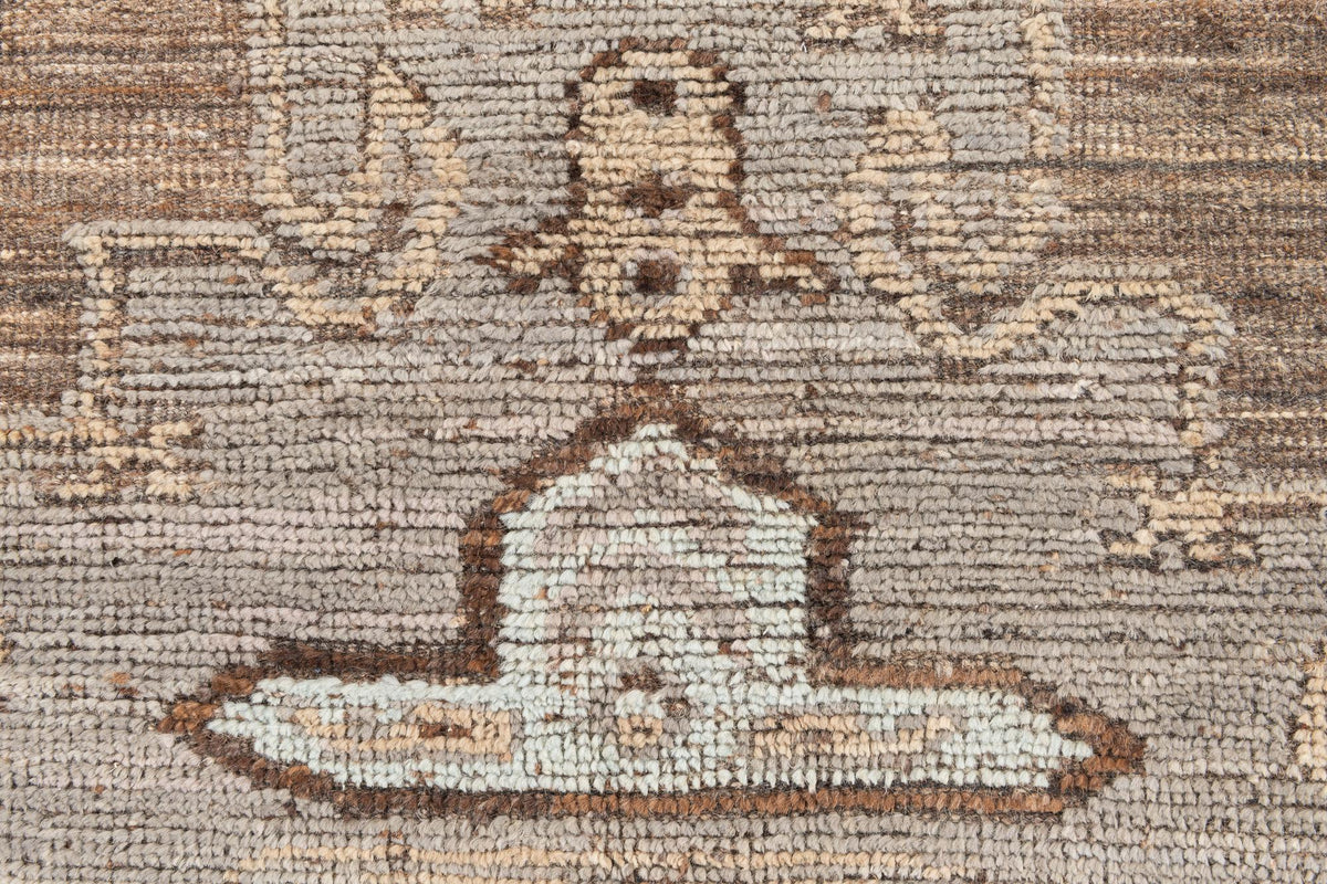 Opulent Oushak Hand-Knotted Wool Rug