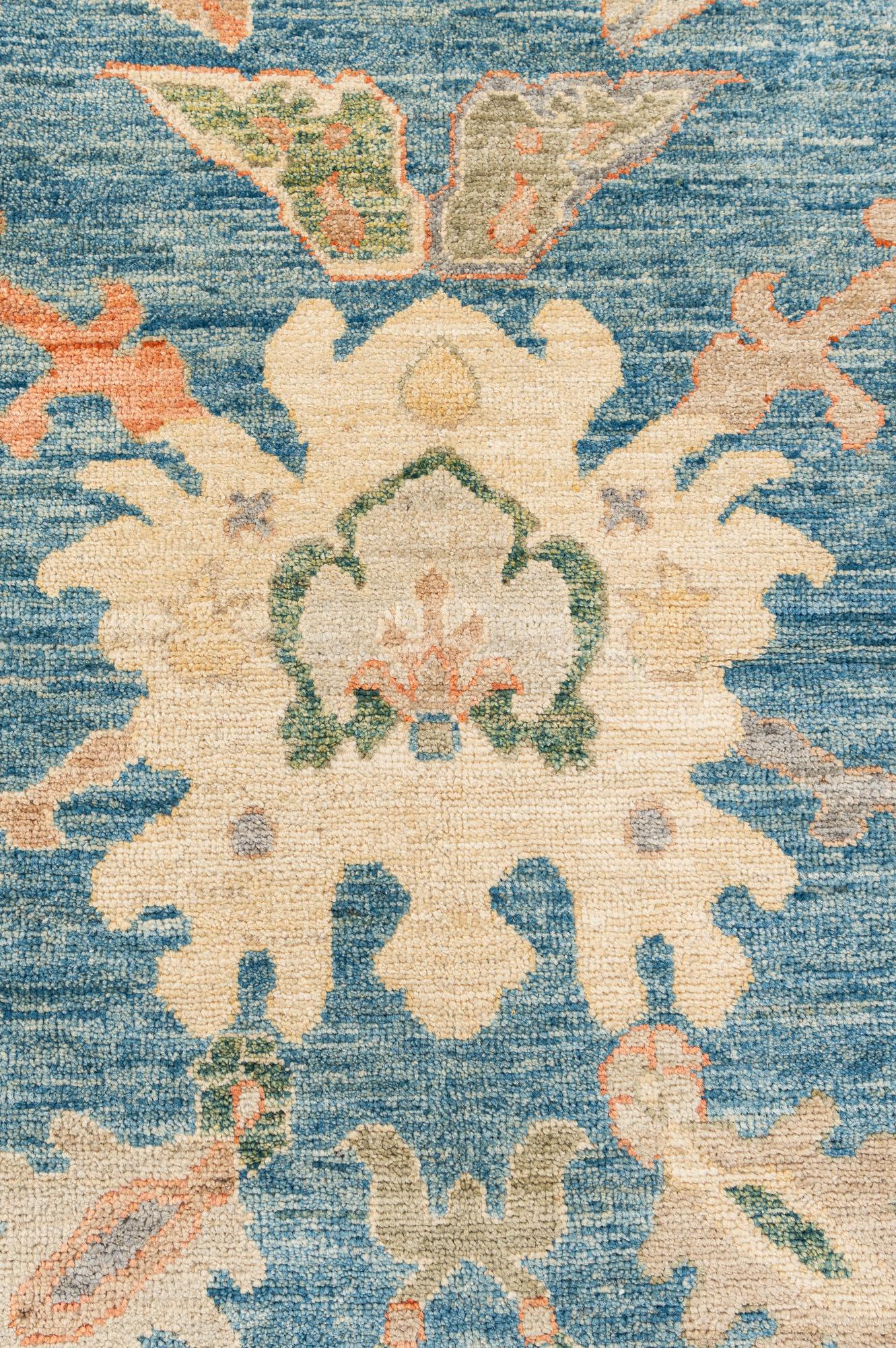 Bianca Oushak Hand-Knotted Wool Rug