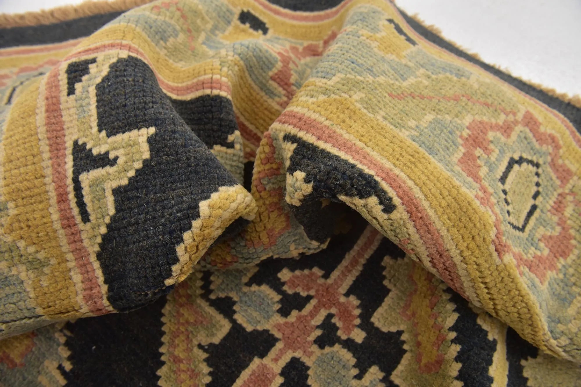 Luxe Oushak Hand-Knotted Wool Rug