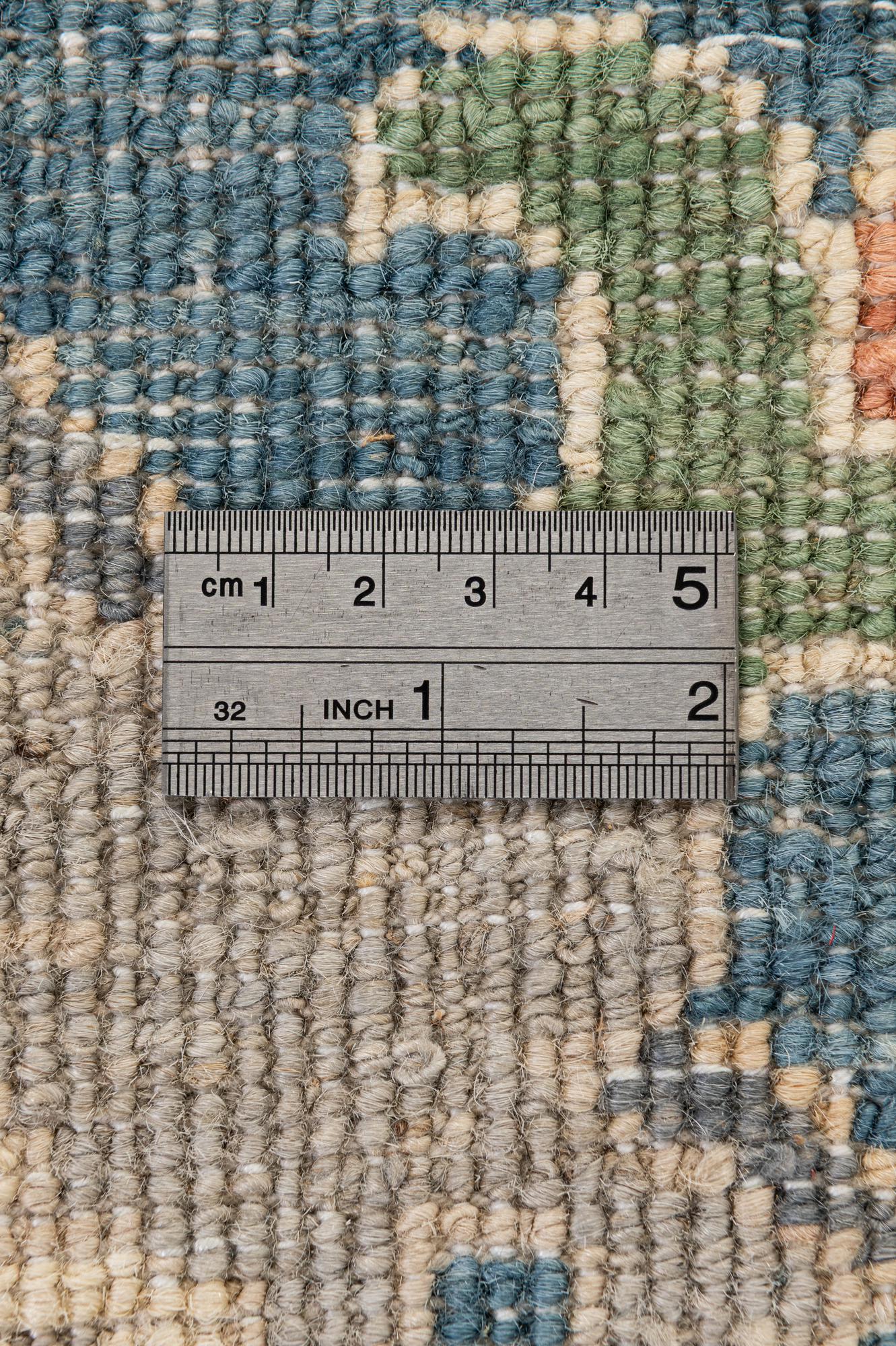 Lavish Oushak Hand-Knotted Wool Rug