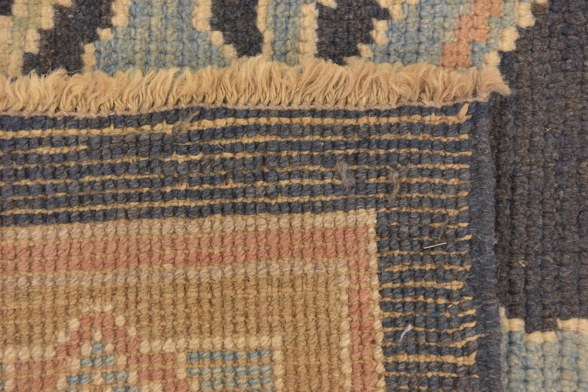 Rosewood Oushak Hand-Knotted Wool Rug