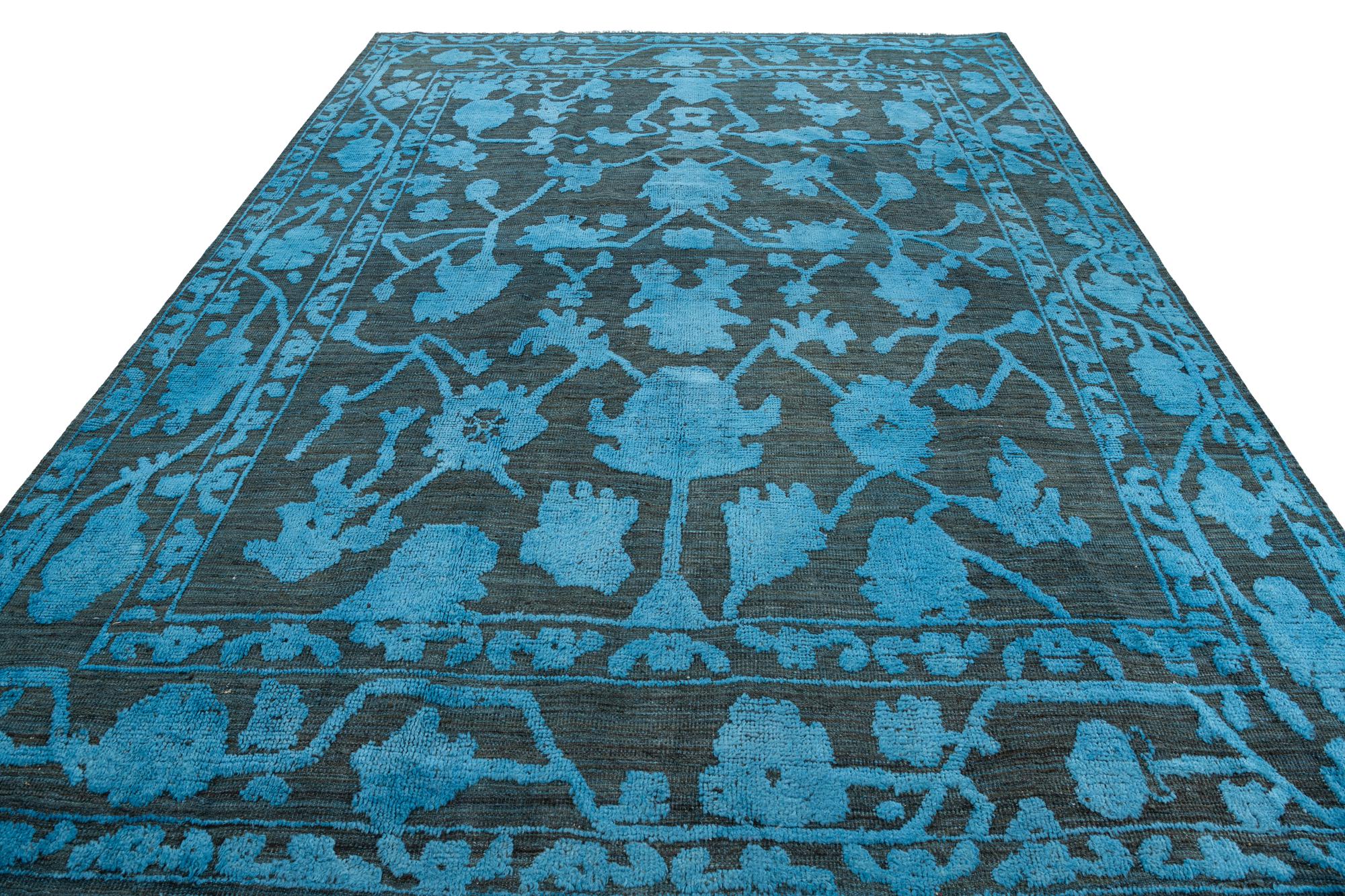 Florence Oushak Hand-Knotted Wool Rug