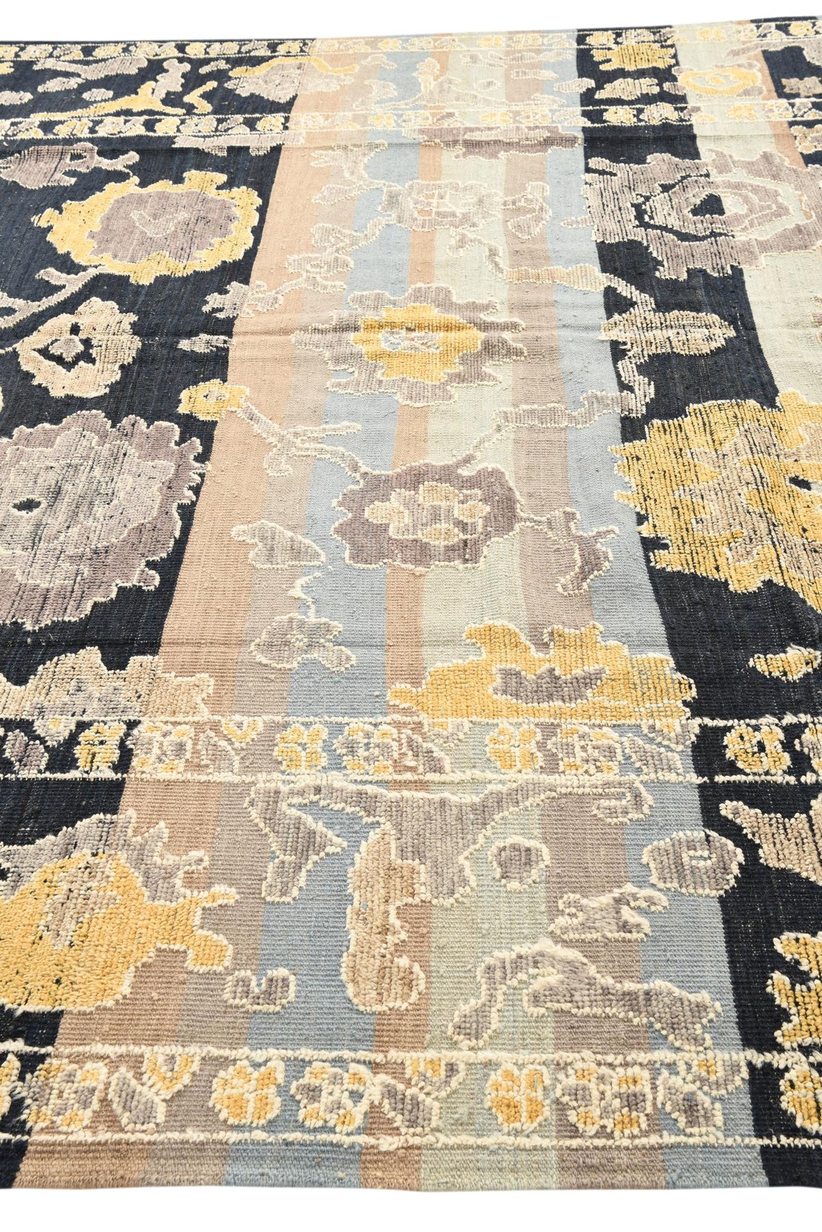 Olive Oushak Hand-Knotted Wool Rug