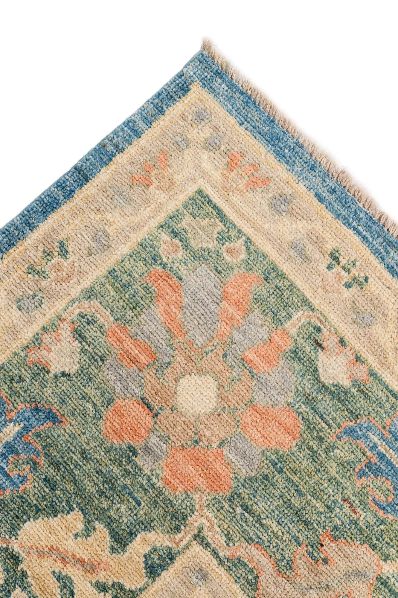 Bianca Oushak Hand-Knotted Wool Rug