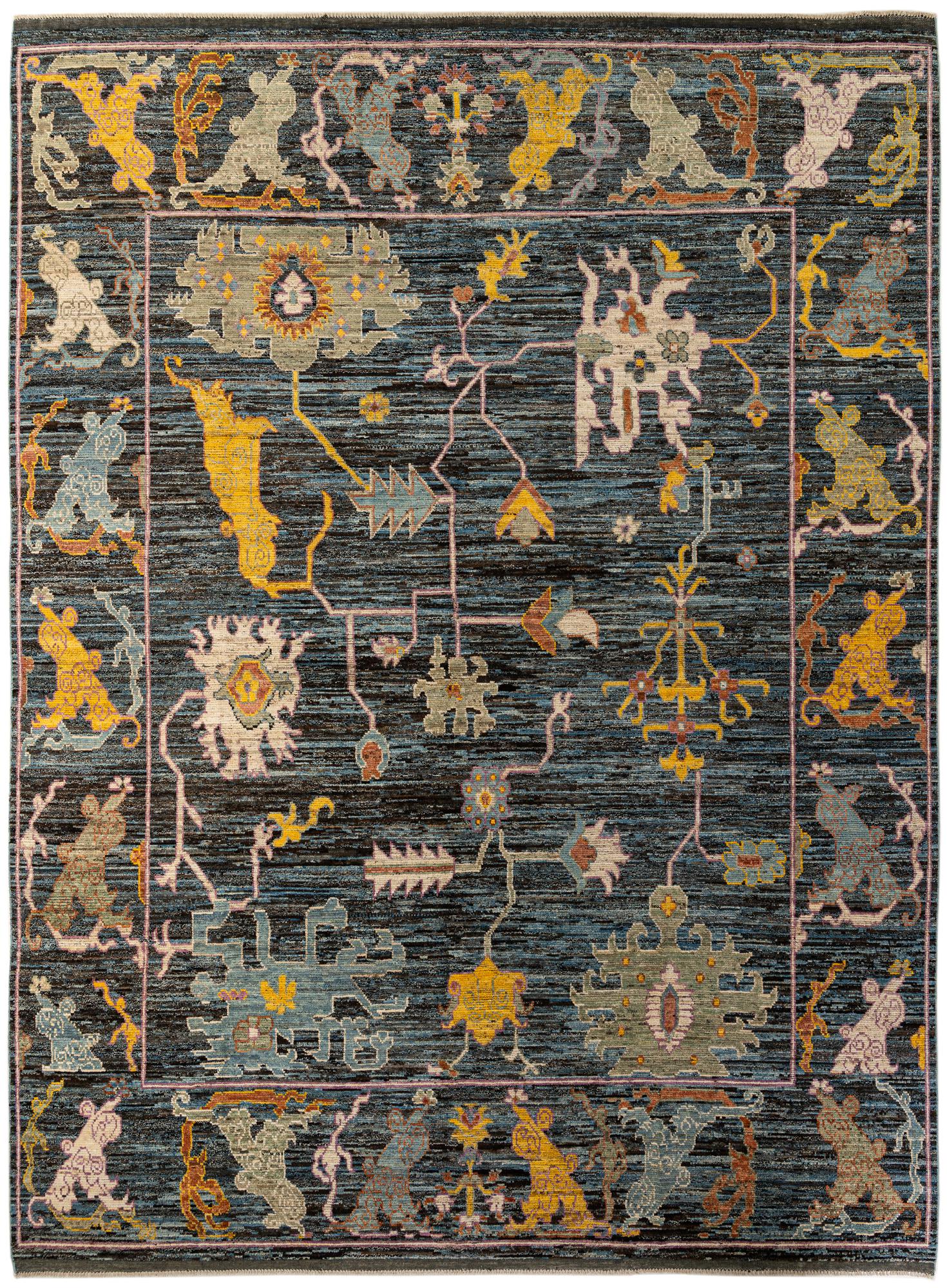 Elena Oushak Hand-Knotted Wool Rug