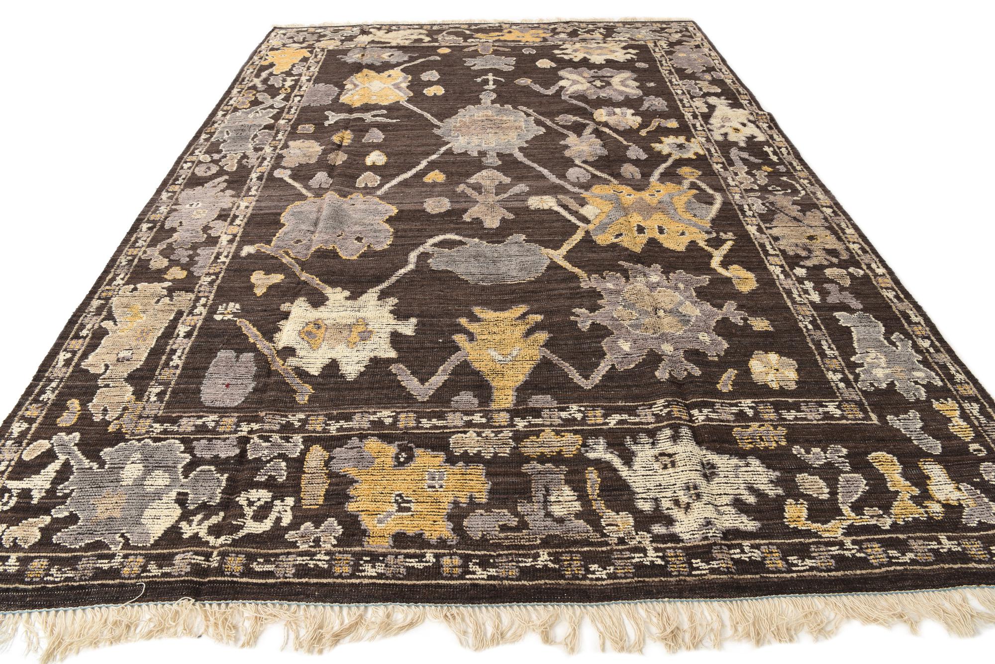Alina Oushak Hand-Knotted Wool Rug
