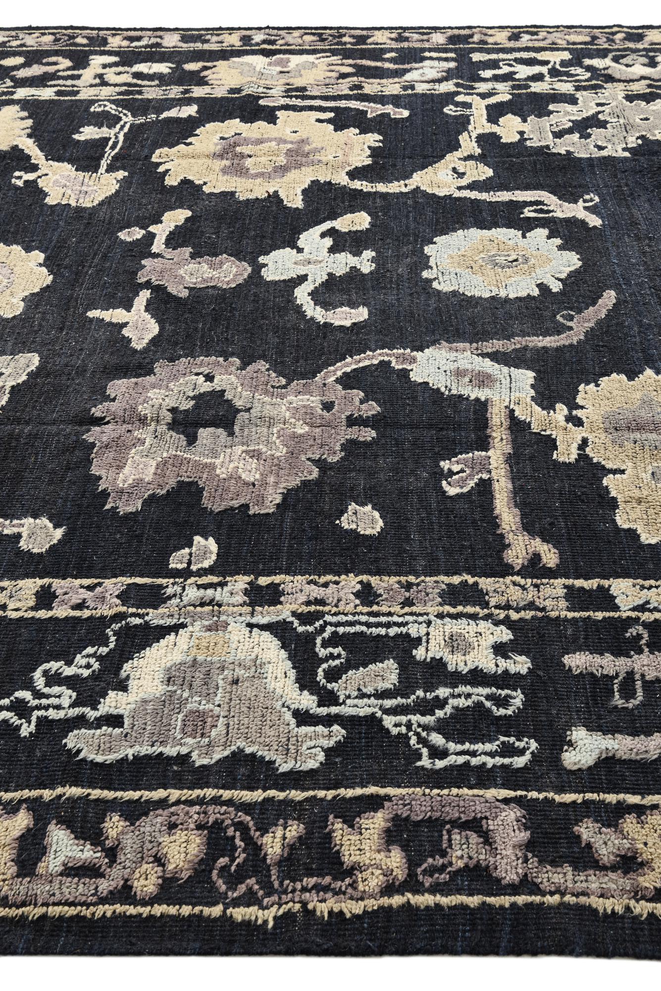 Anaya Oushak Hand-Knotted Wool Rug