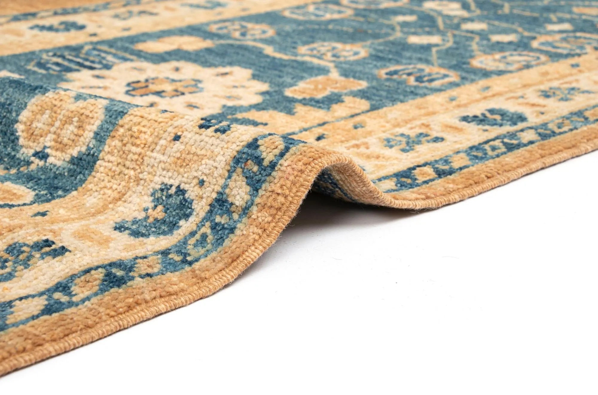Divine Oushak Hand-Knotted Wool Rug