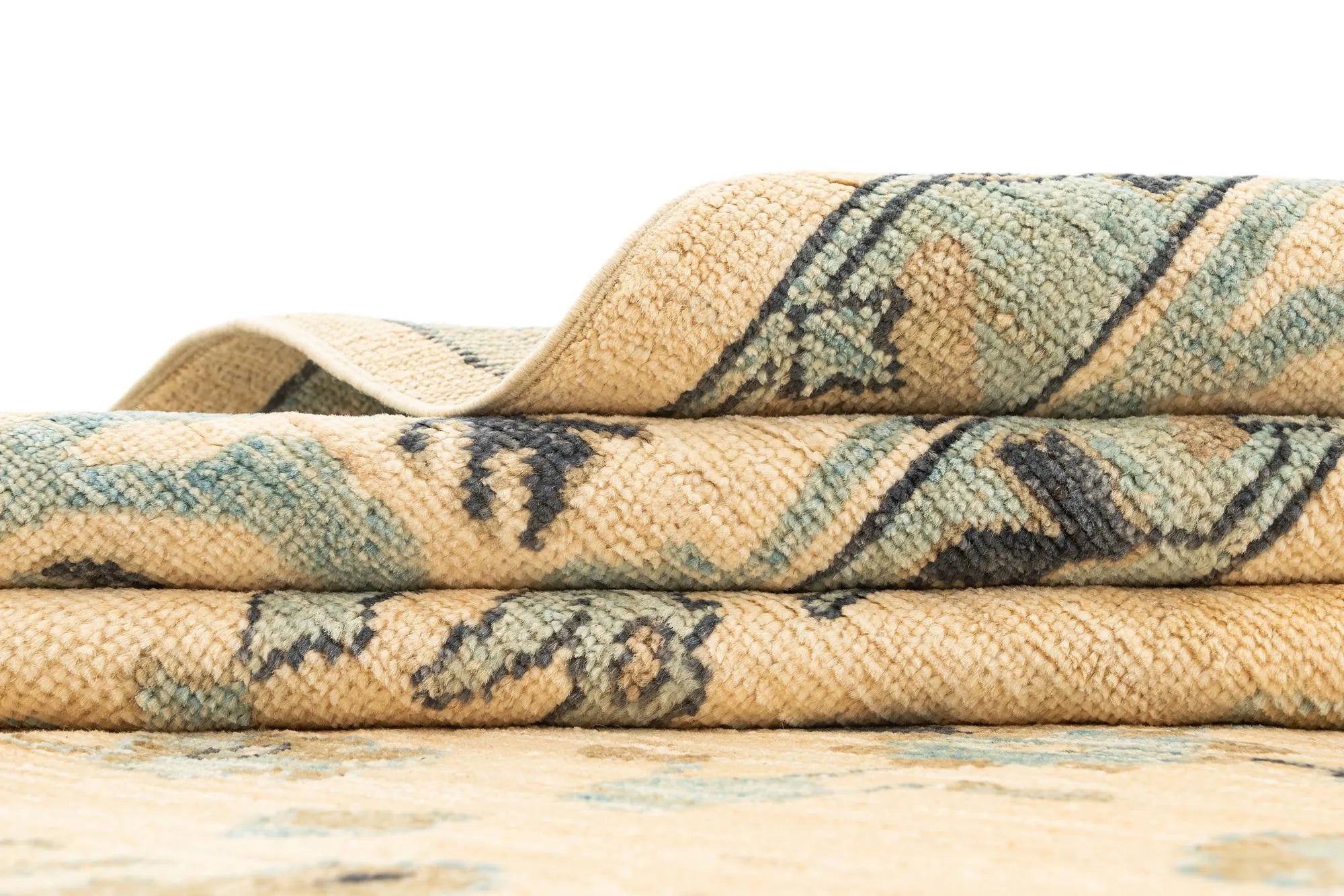 Regal Oushak Hand-Knotted Wool Rug