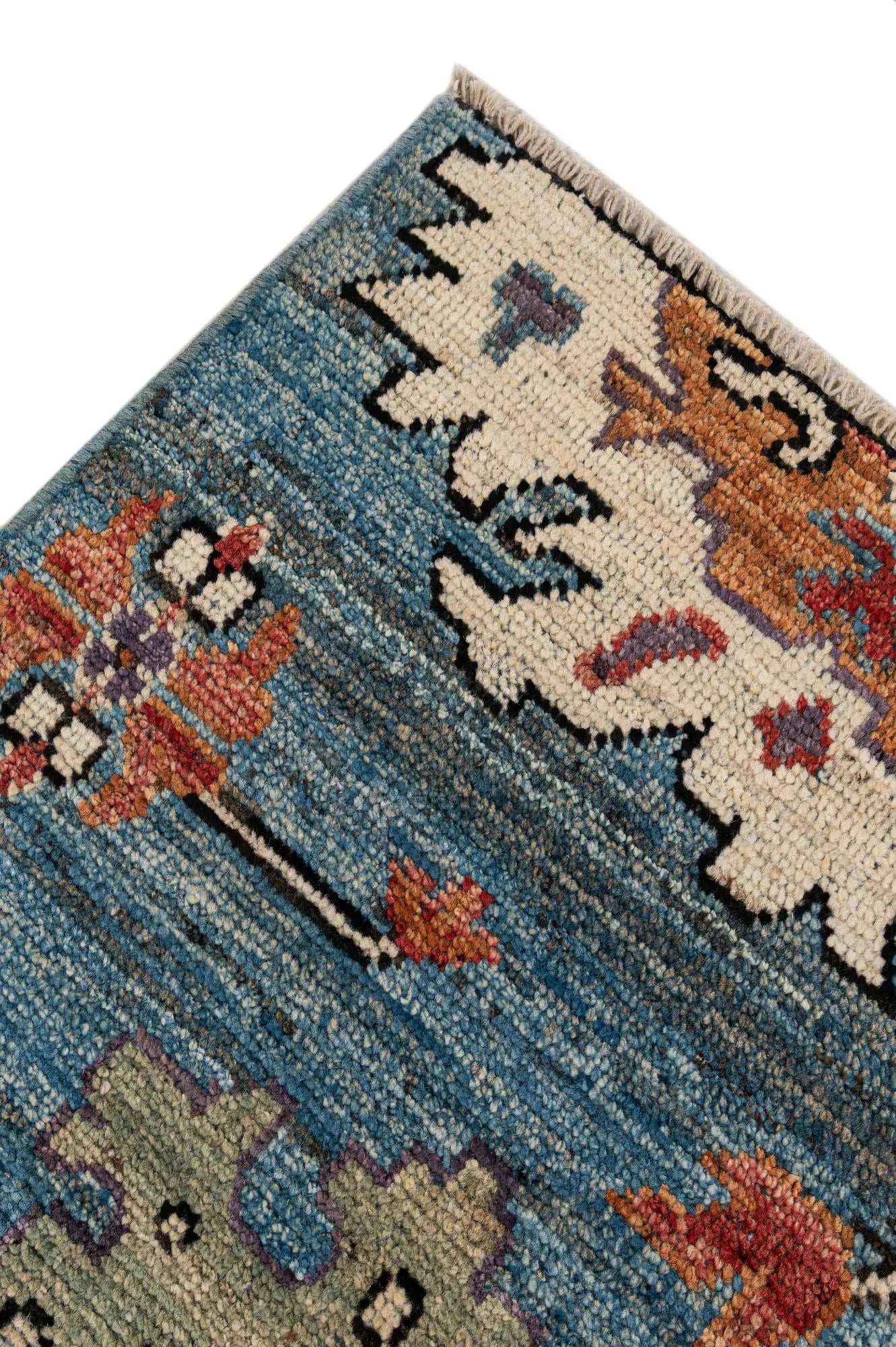 Medallion Oushak Hand-Knotted Wool Rug