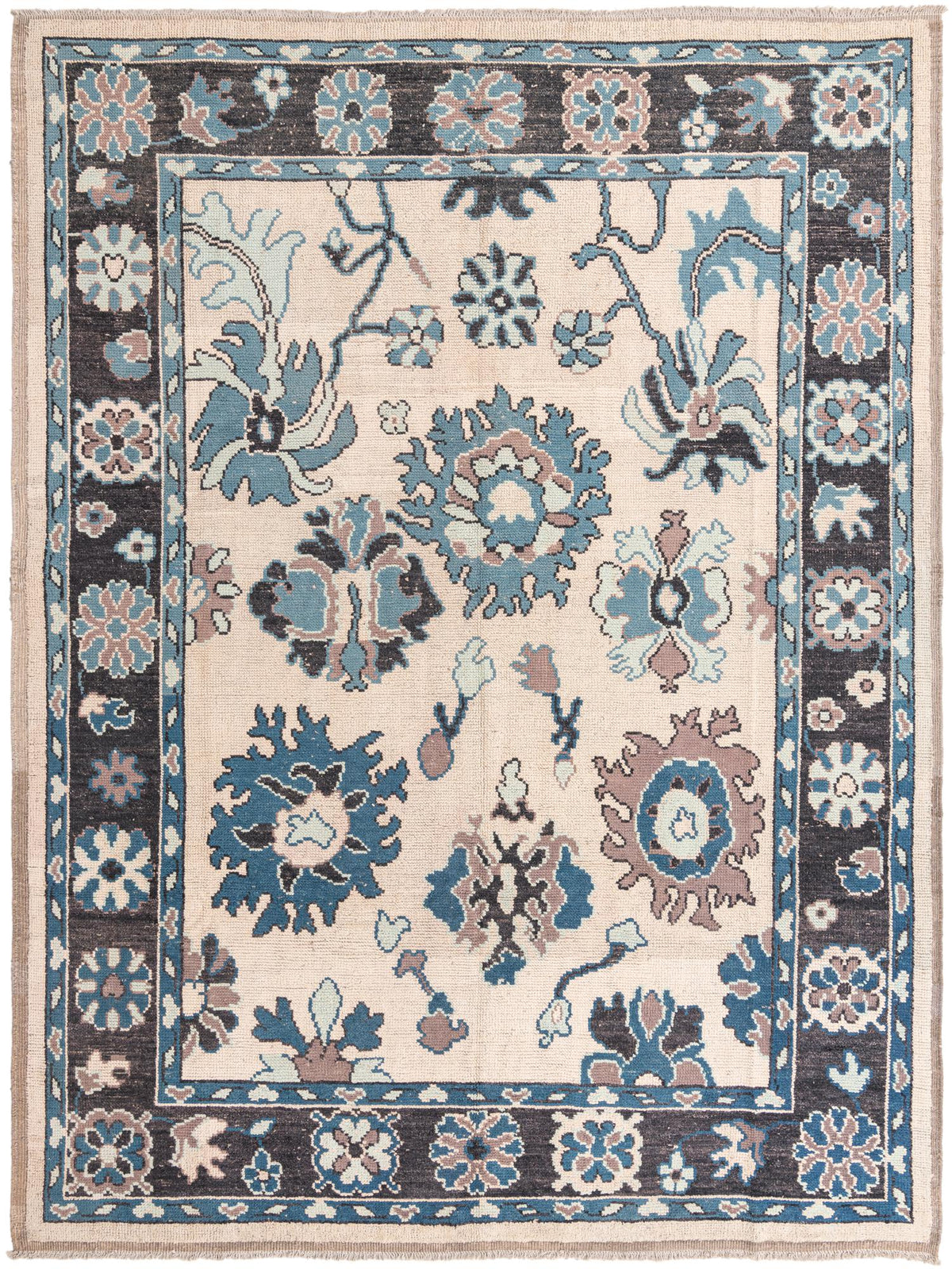 Timeless Oushak Hand-Knotted Wool Rug