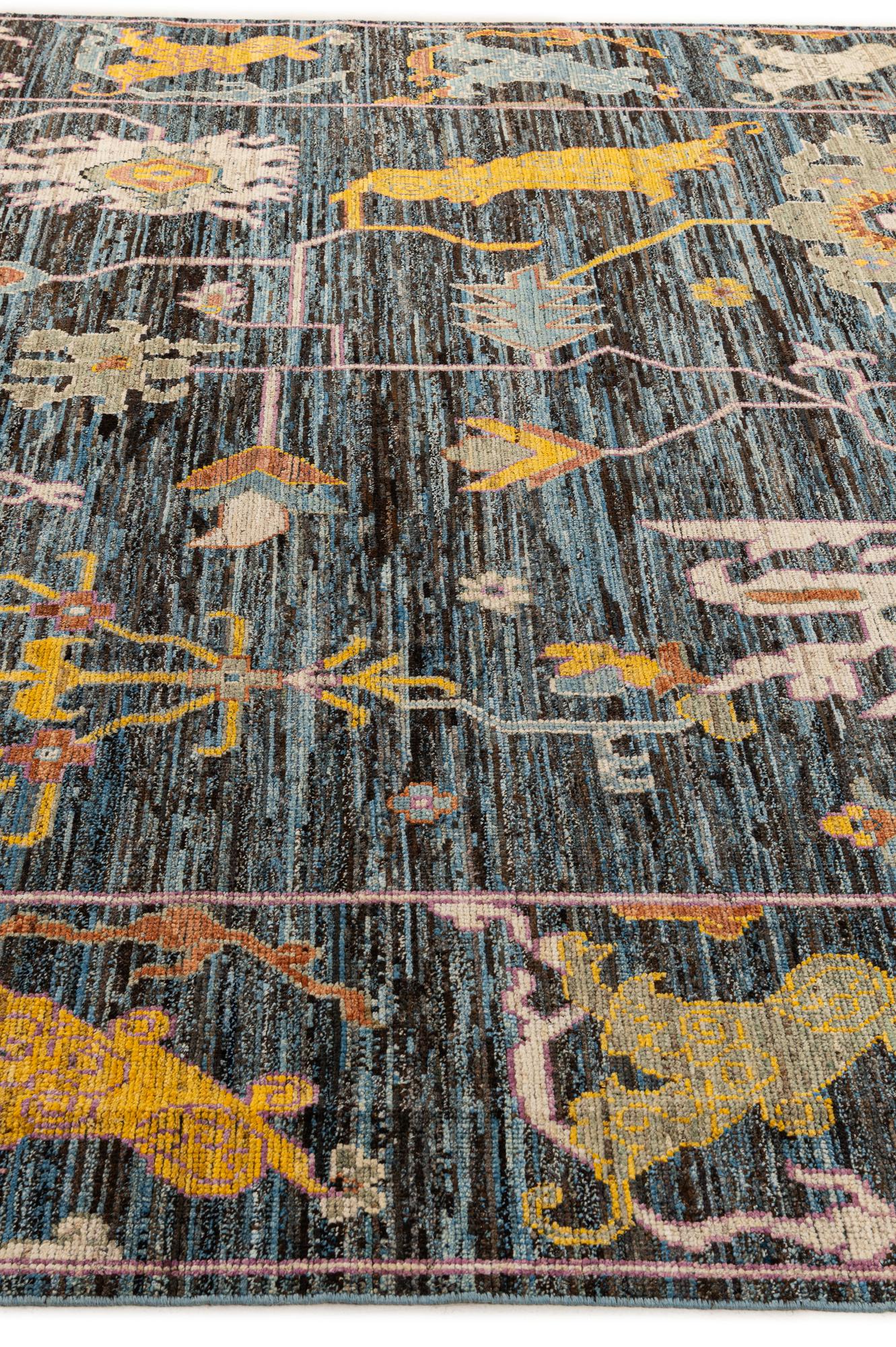Elena Oushak Hand-Knotted Wool Rug