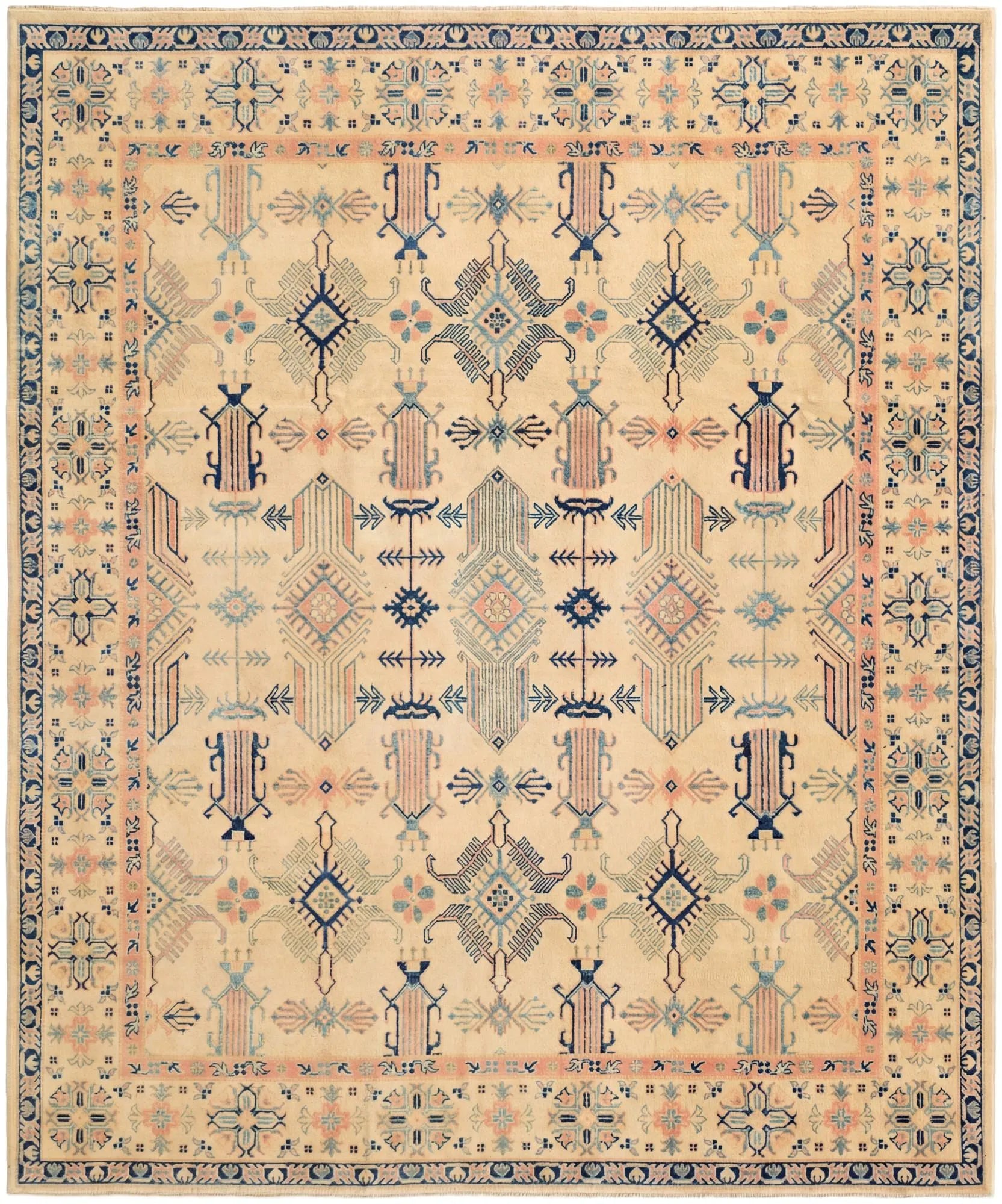 Grandeur Oushak Hand-Knotted Wool Rug