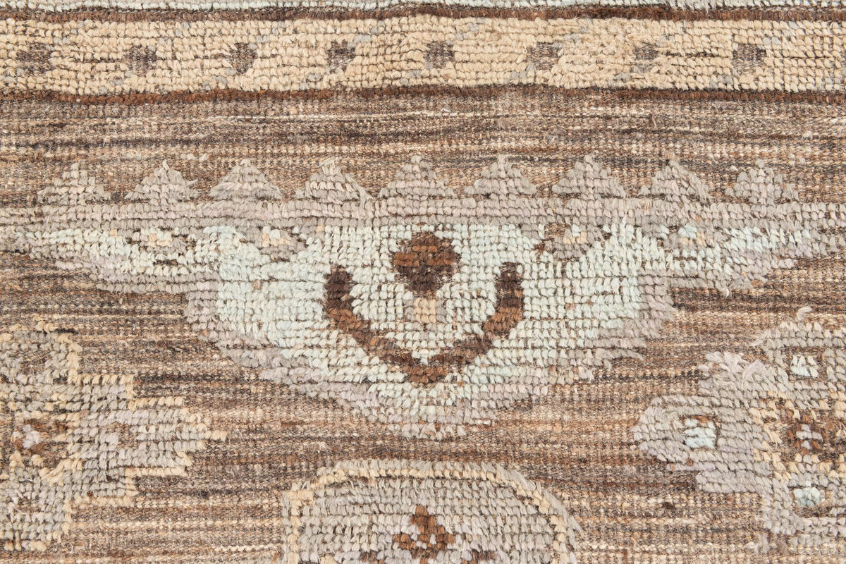 Opulent Oushak Hand-Knotted Wool Rug