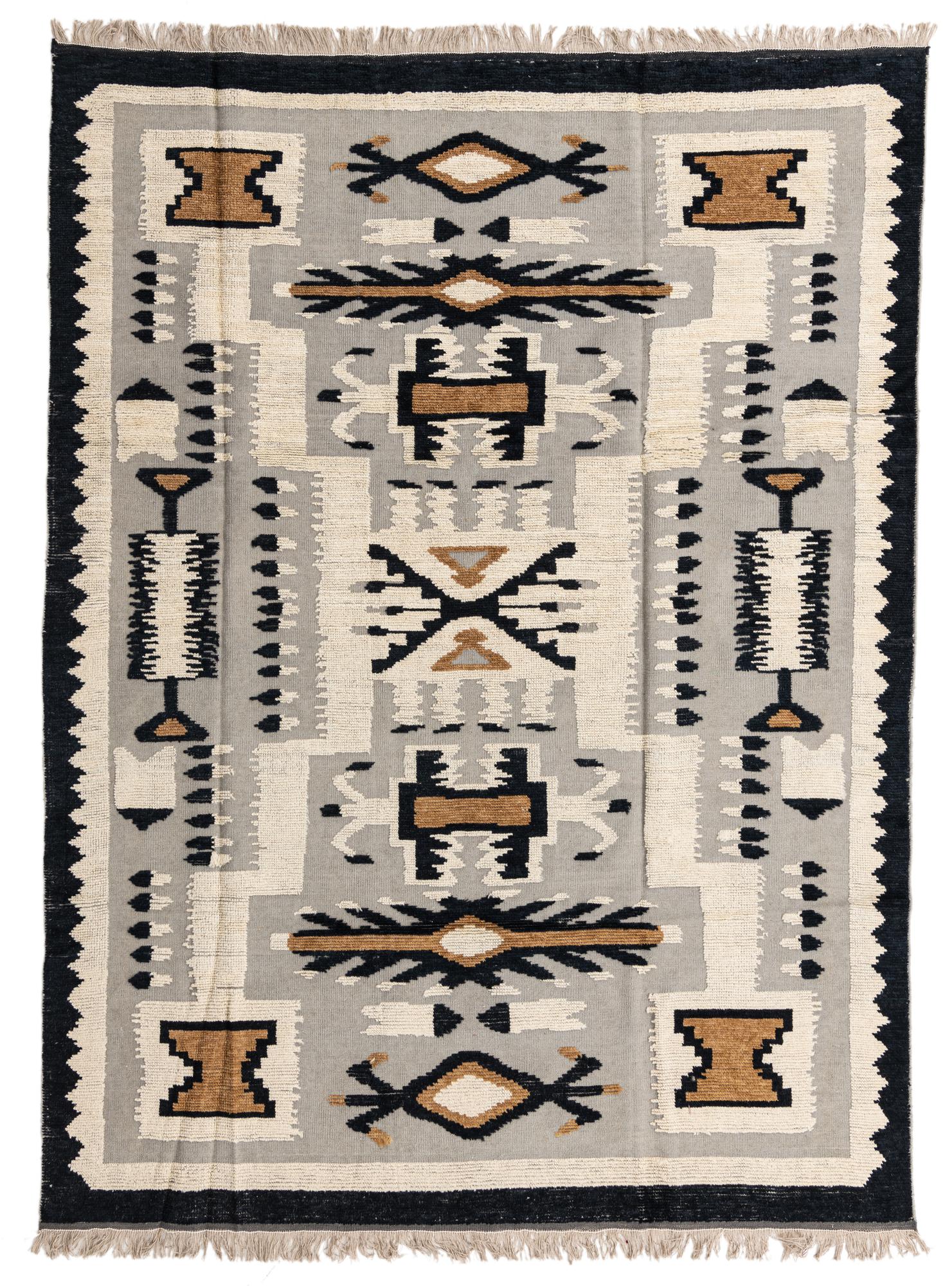 Giselle Oushak Hand-Knotted Wool Rug